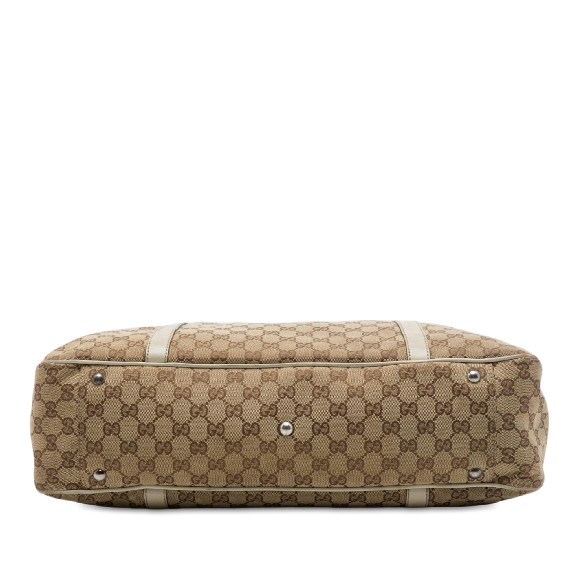 Gucci Large GG Canvas Twins Tote