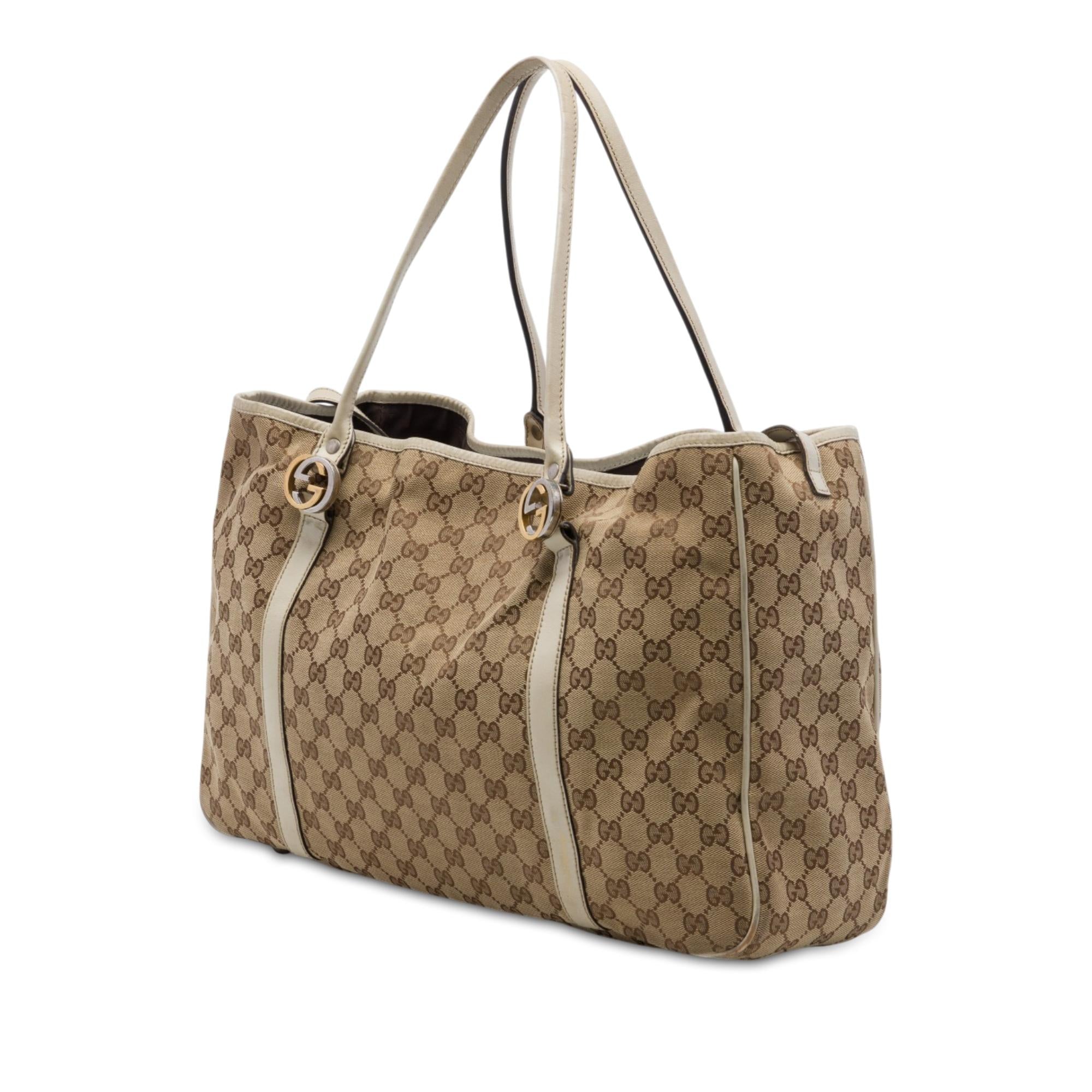 Gucci Large GG Canvas Twins Tote