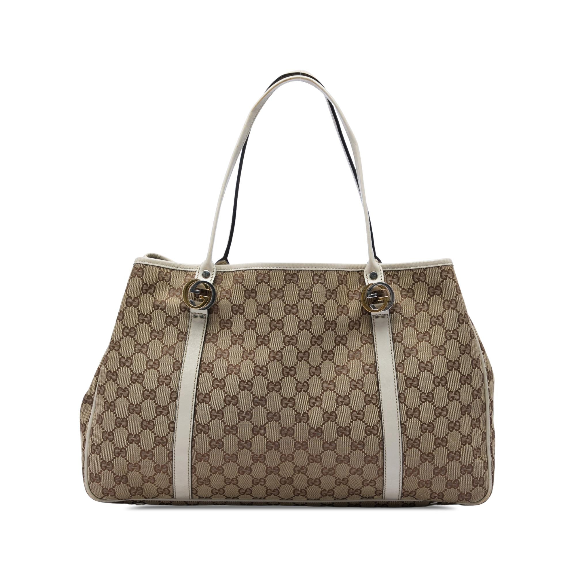 Gucci Large GG Canvas Twins Tote