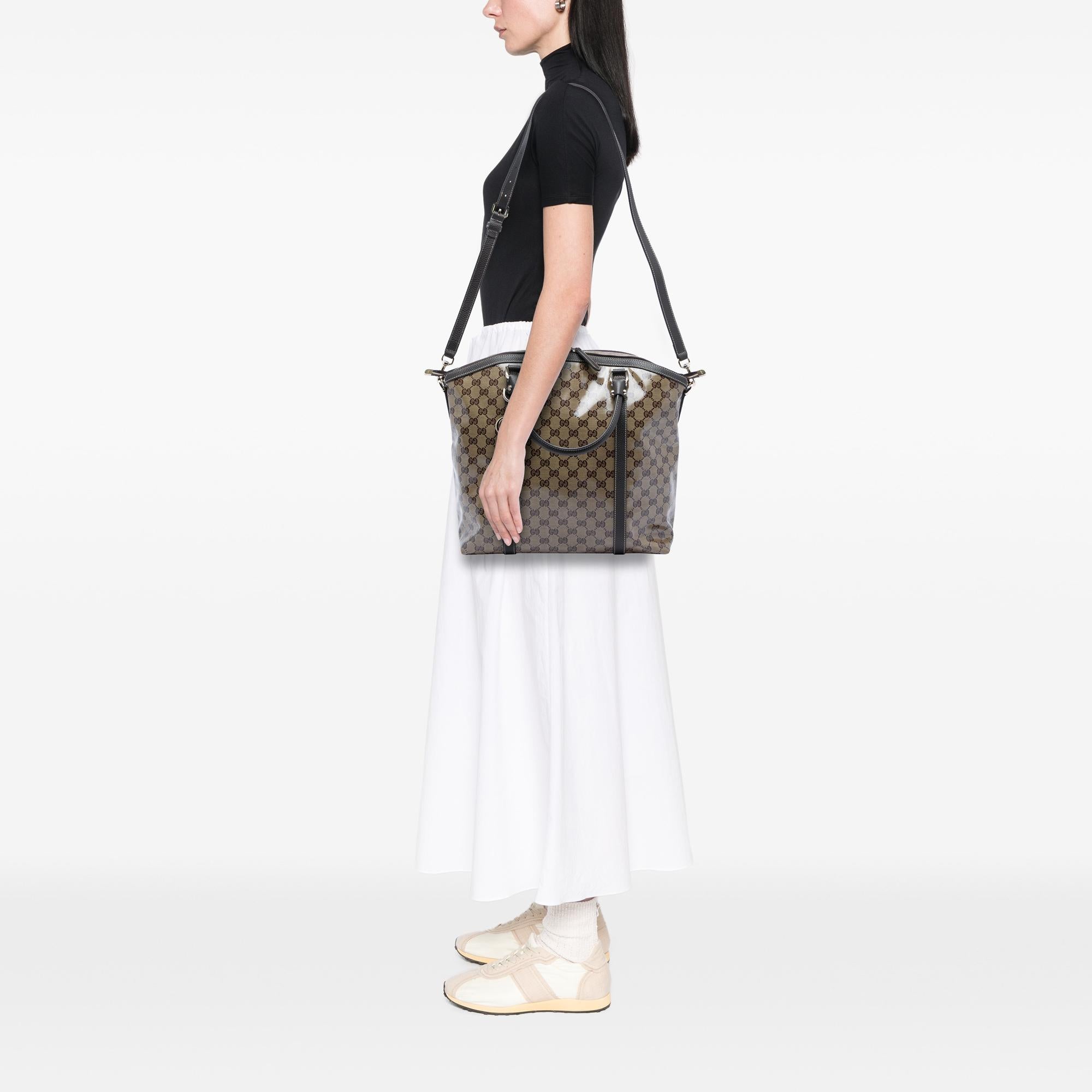 Gucci Large GG Crystal Charm Dome Satchel