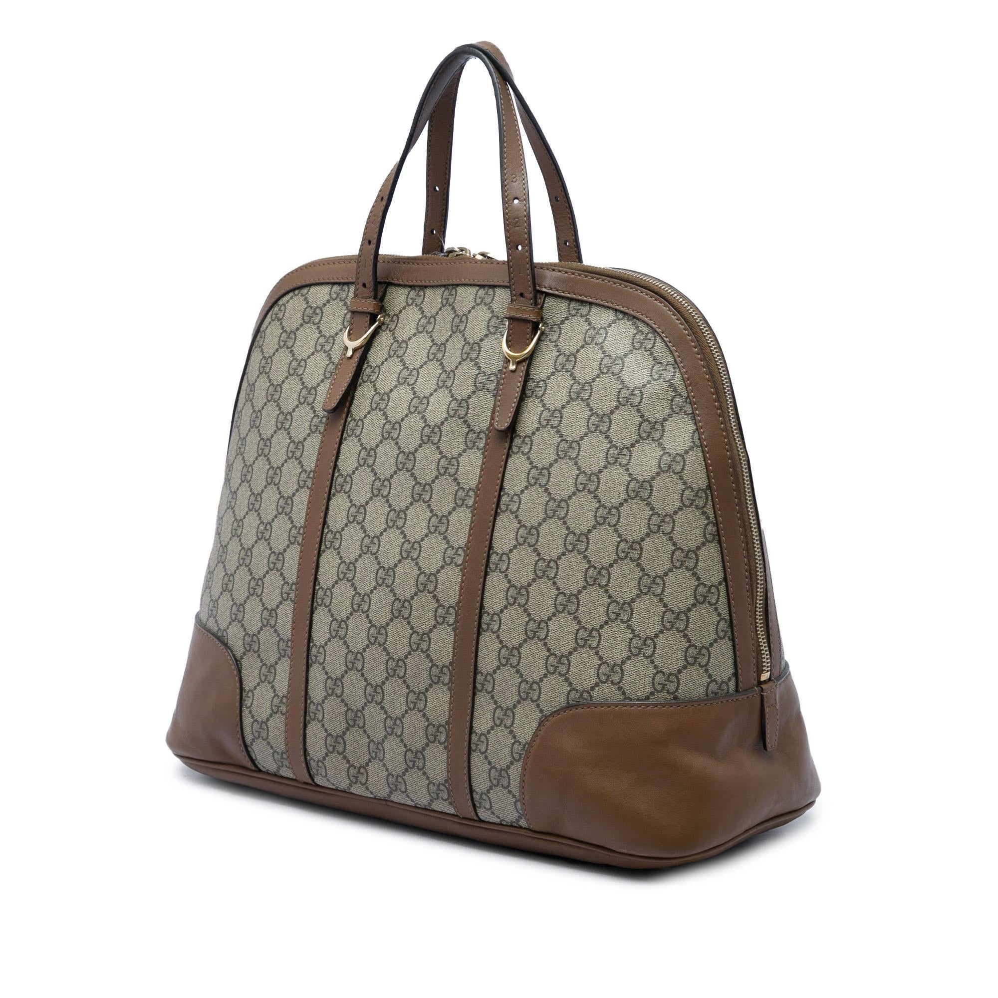 Gucci Large GG Supreme Nice Dome Top Handle Bag