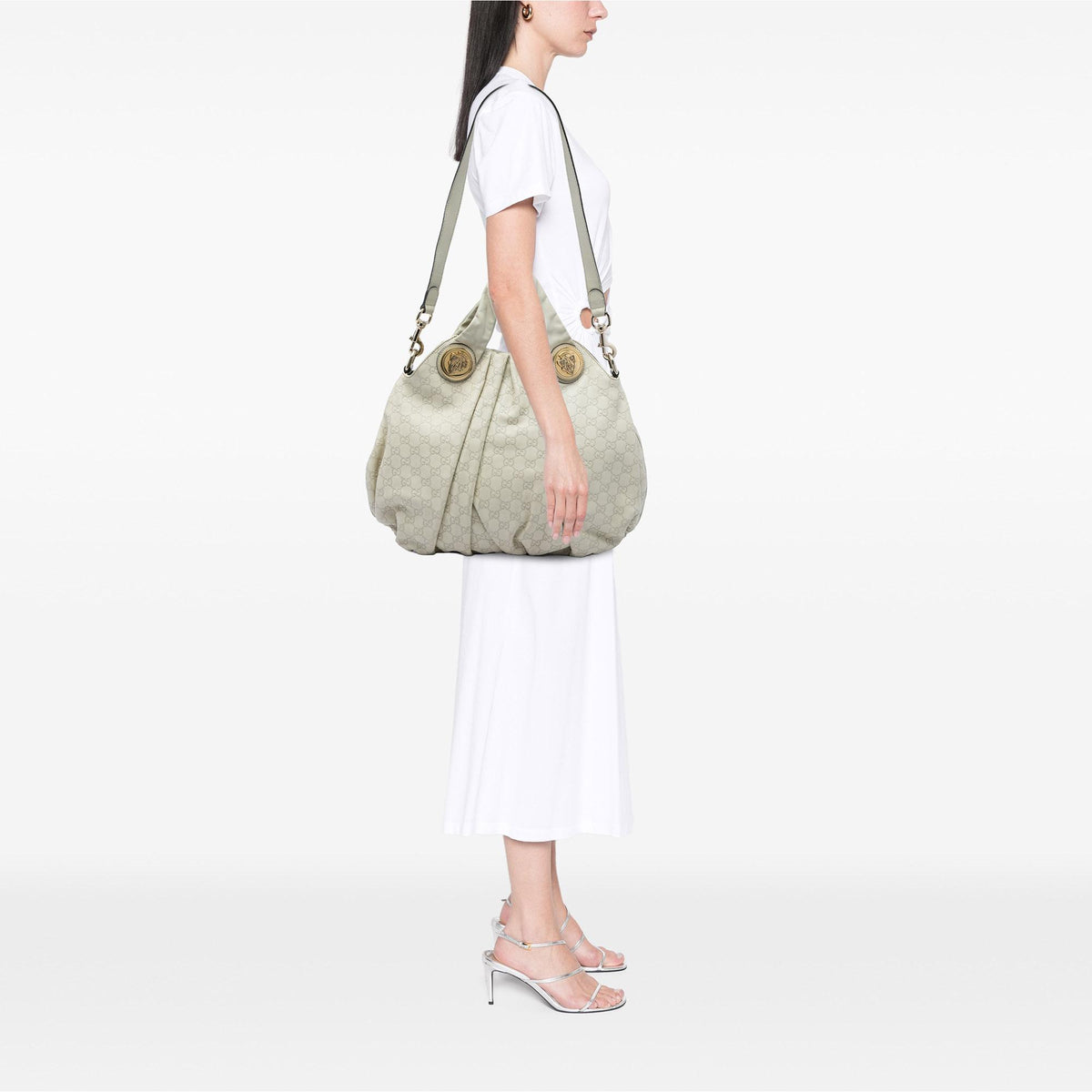 Gucci Large Guccissima Hysteria Satchel