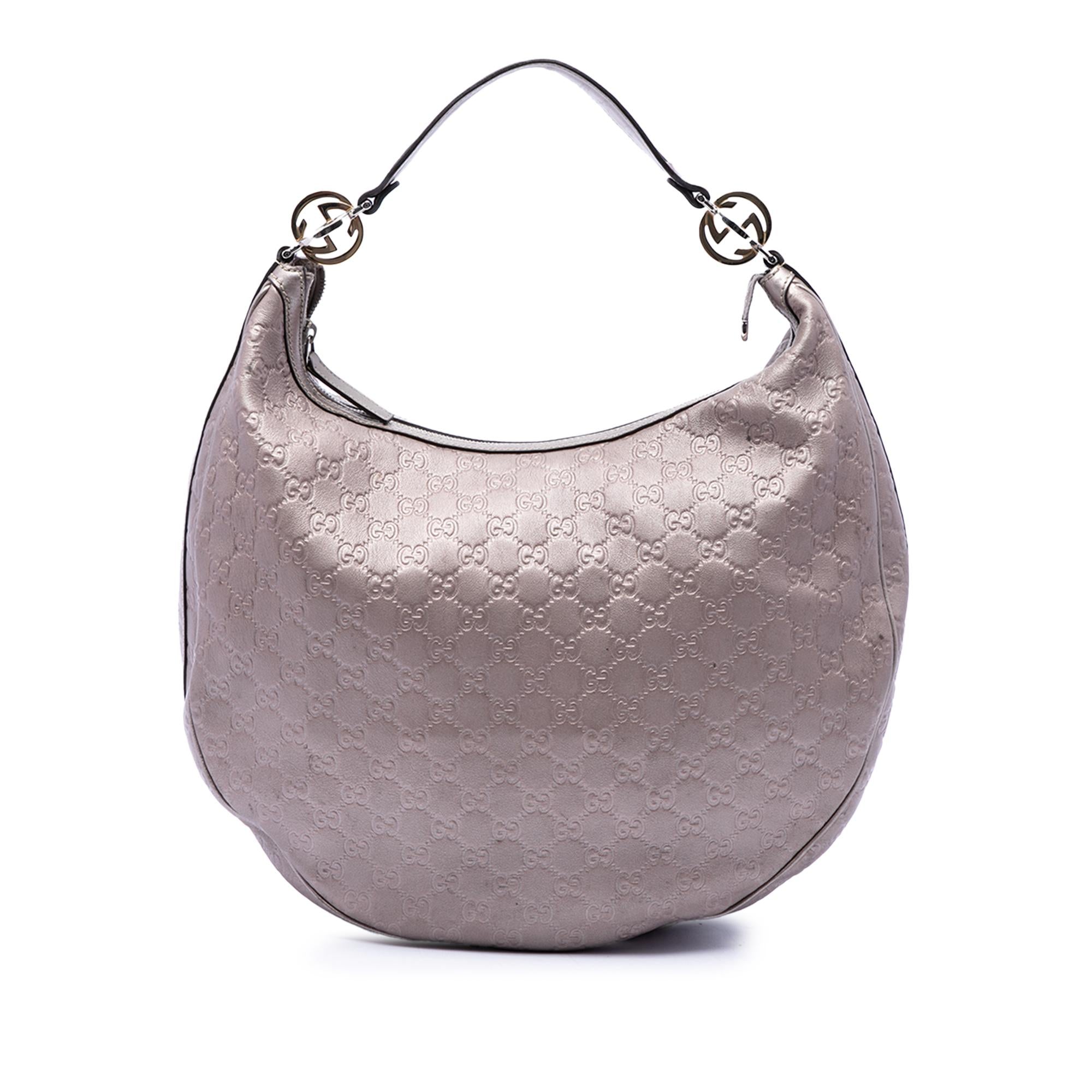 Gucci Large Metallic Guccissima Twins Hobo