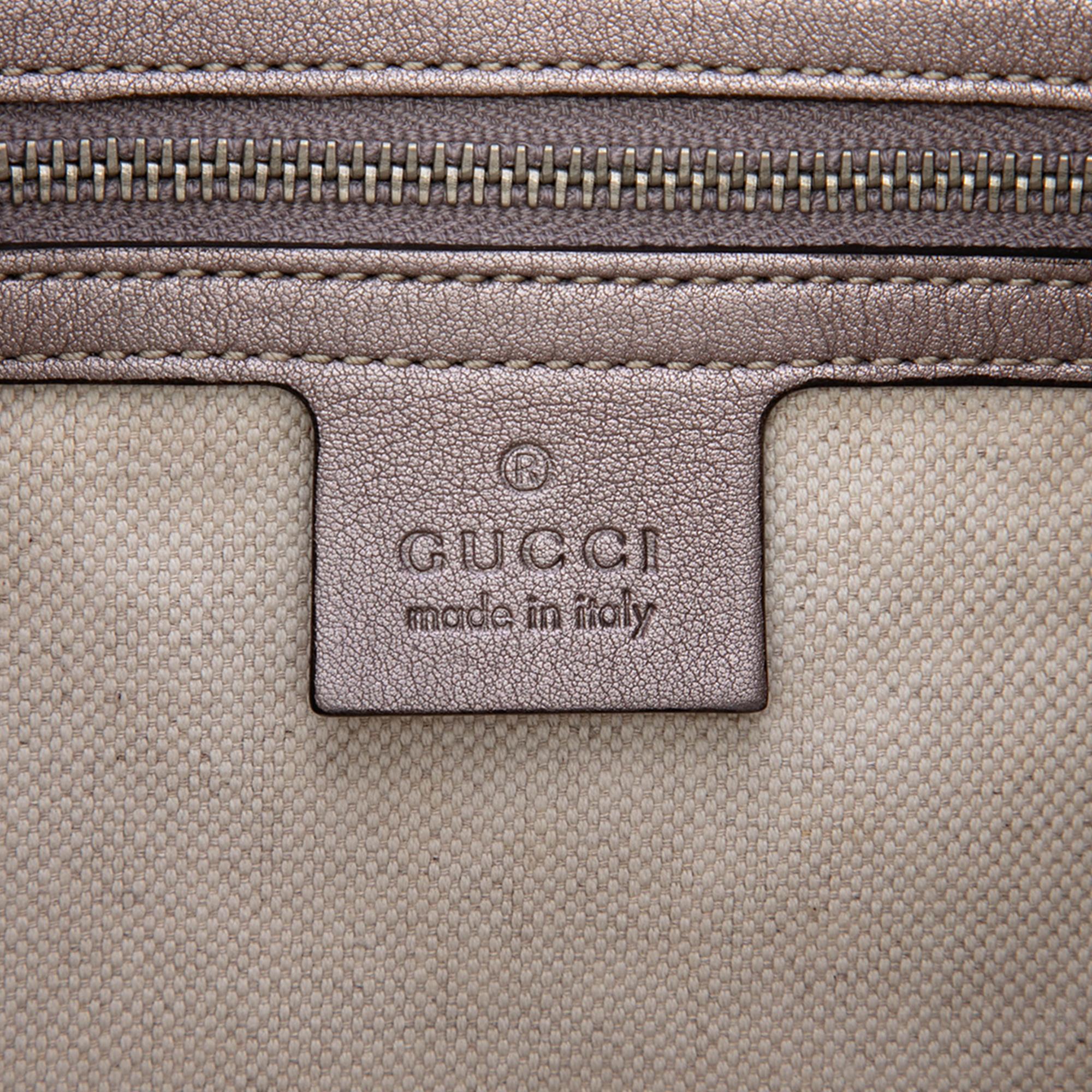 Gucci Large Metallic Guccissima Twins Hobo