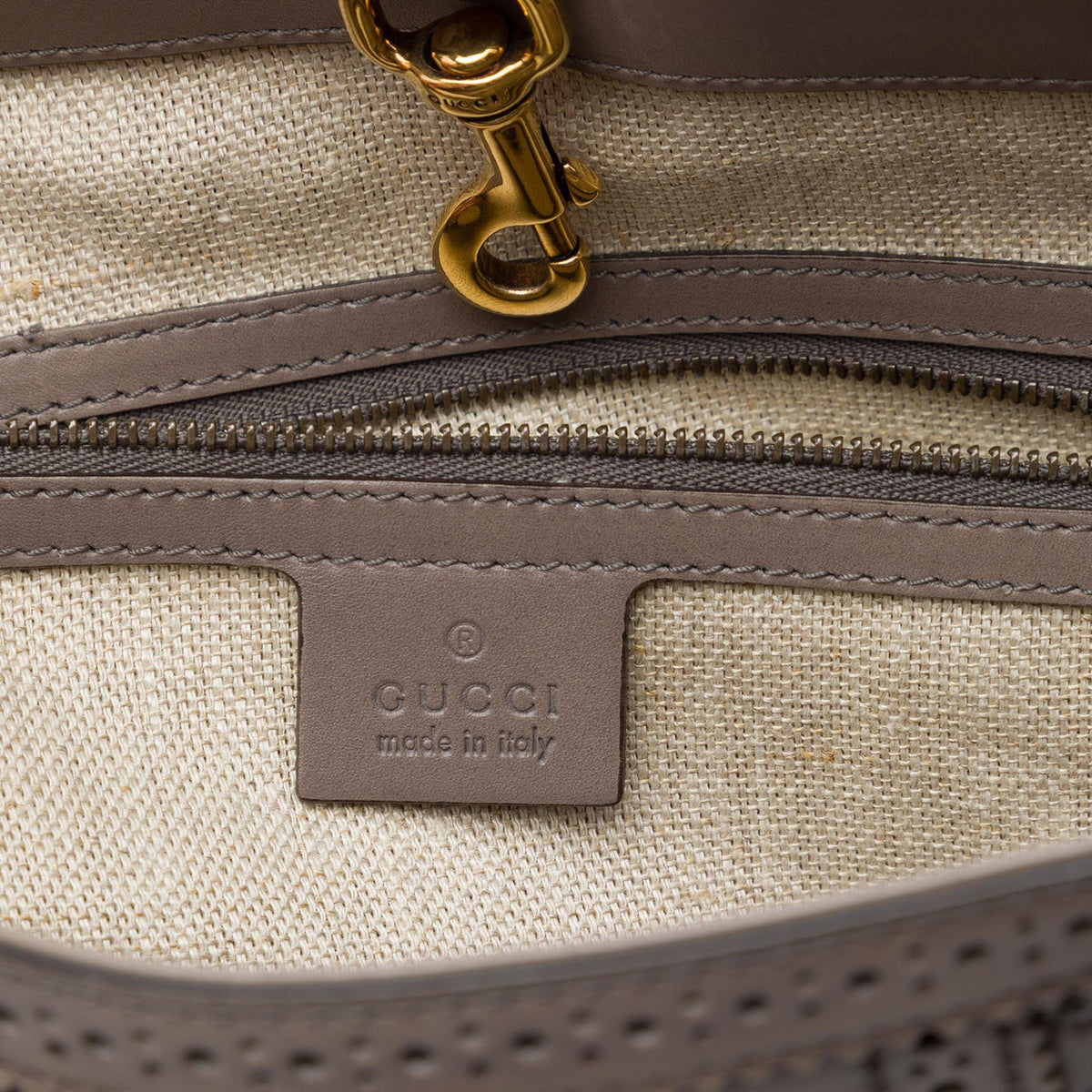 Gucci Large Microguccissima Brogue Duilio Tote