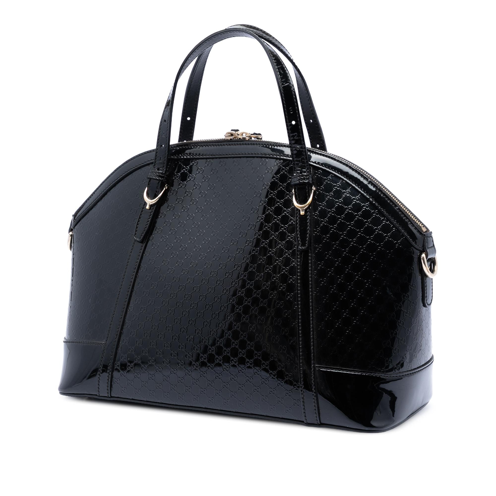 Gucci Large Microguccissima Patent Nice Dome Satchel