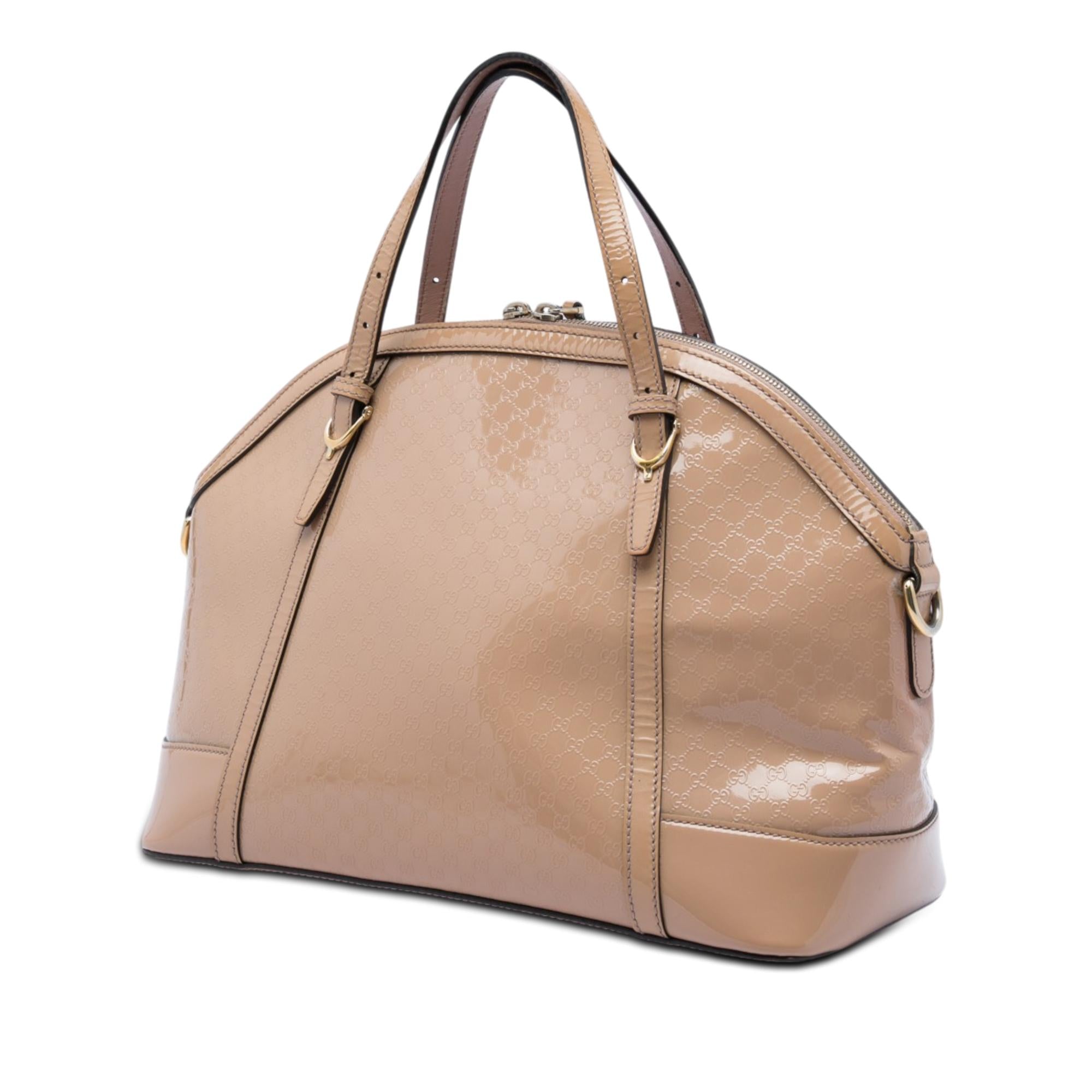 Gucci Large Microguccissima Patent Nice Dome Satchel