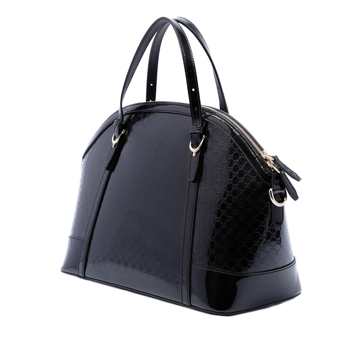 Gucci Large Microguccissima Patent Nice Dome Satchel