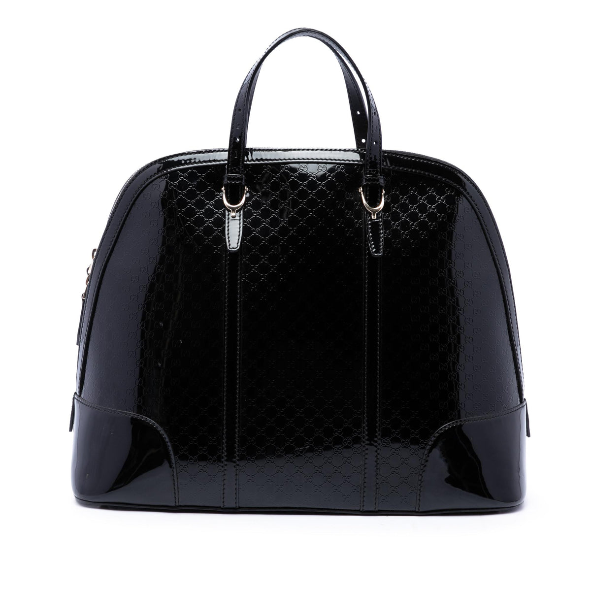 Gucci Large Microguccissima Patent Nice Dome Top Handle Bag