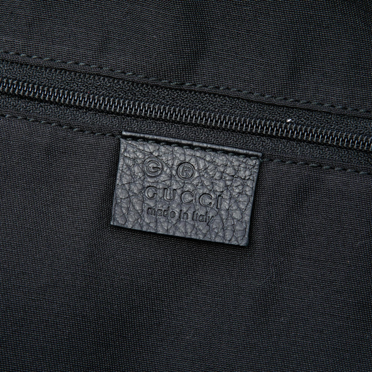 Gucci Large Pebbled Calfskin Bamboo Bar Tote