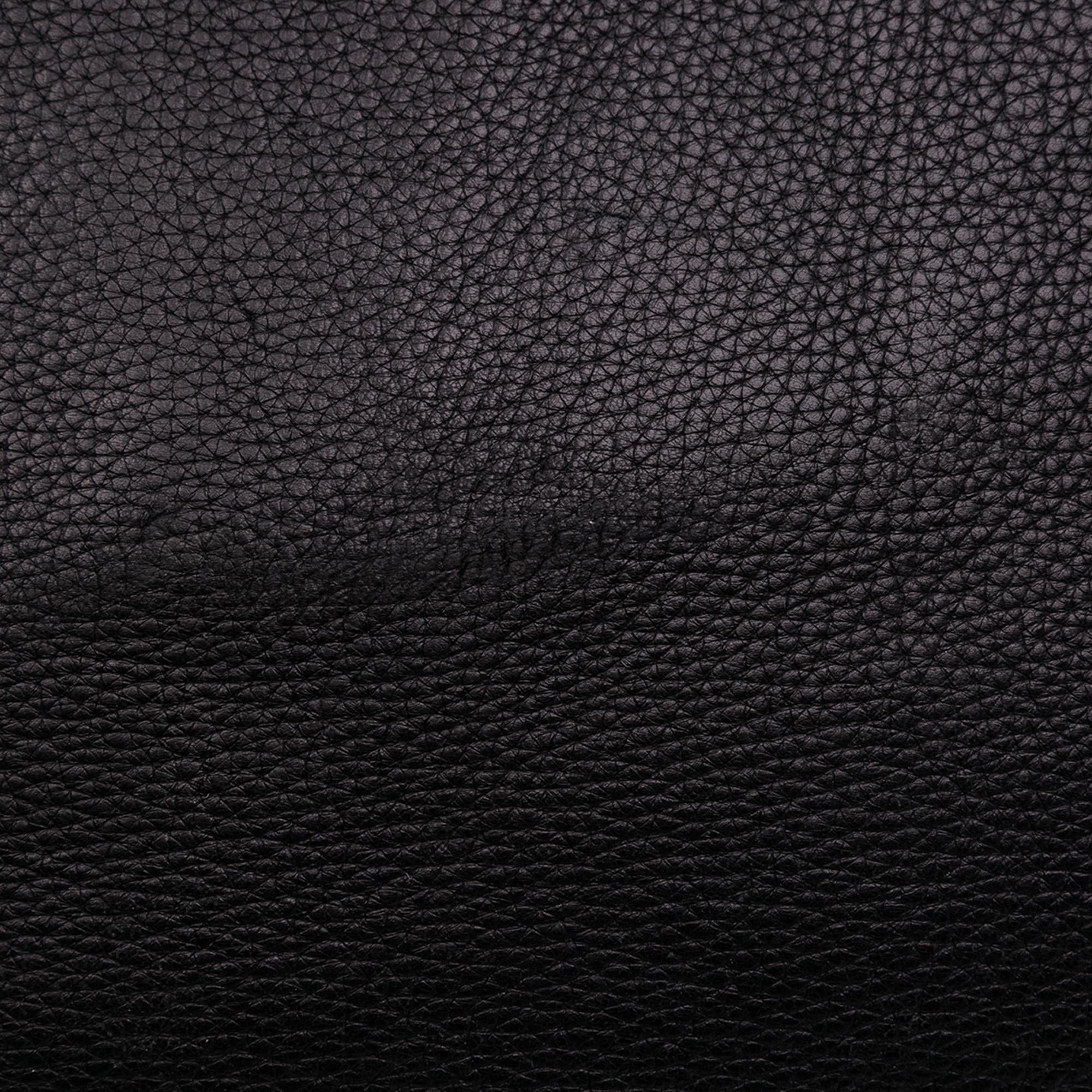 Gucci Large Pebbled Calfskin Bamboo Jungle Convertible Tote