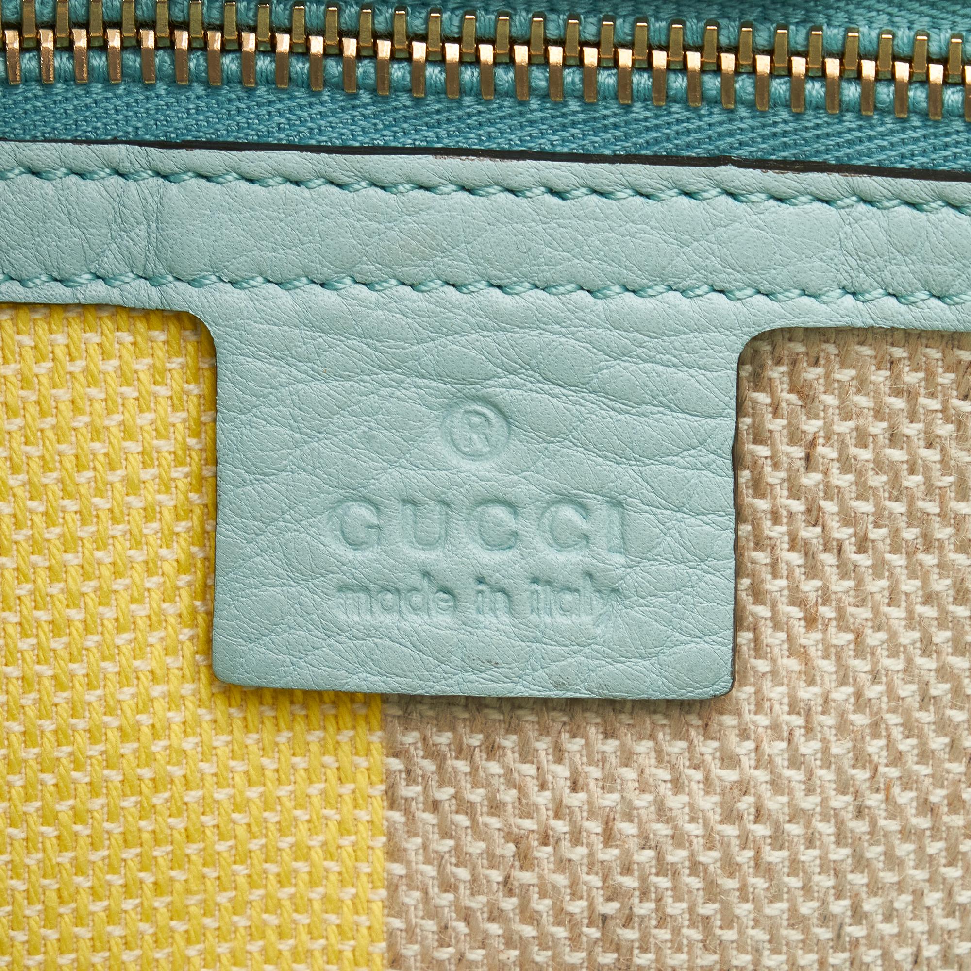 Gucci Large Raffia Bamboo Shopper (SHG-wkXCkH)