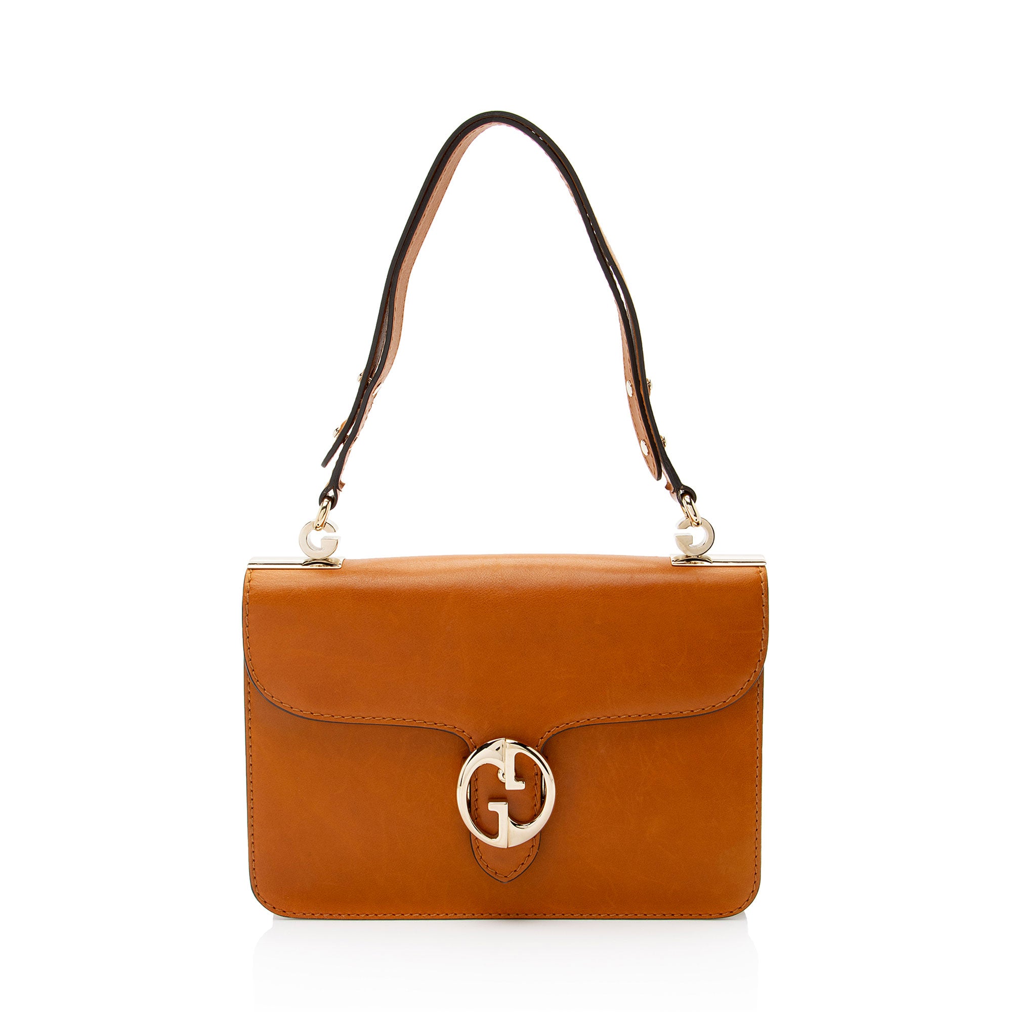 Gucci Leather 1973 Flap Medium Shoulder Bag