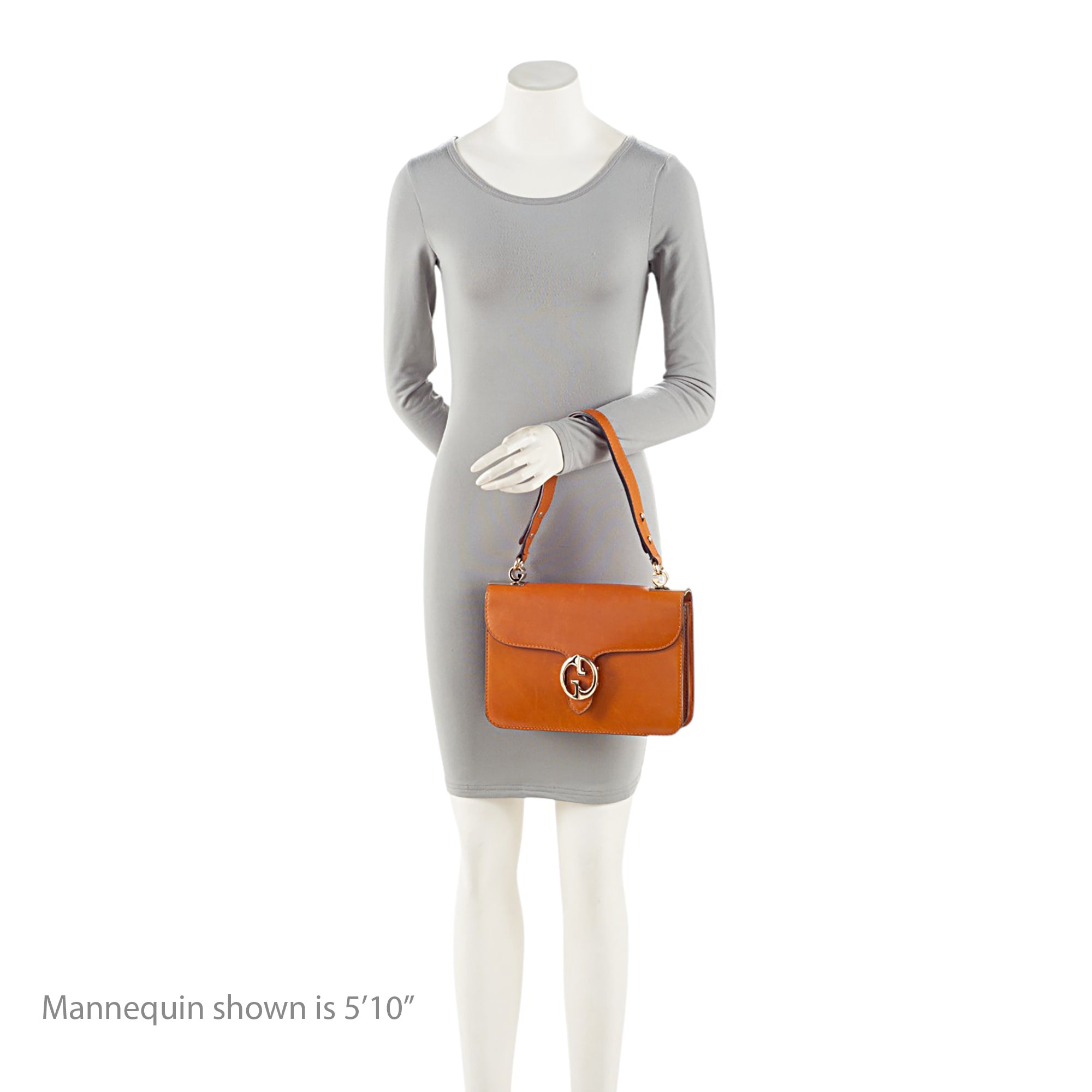 Gucci Leather 1973 Flap Medium Shoulder Bag