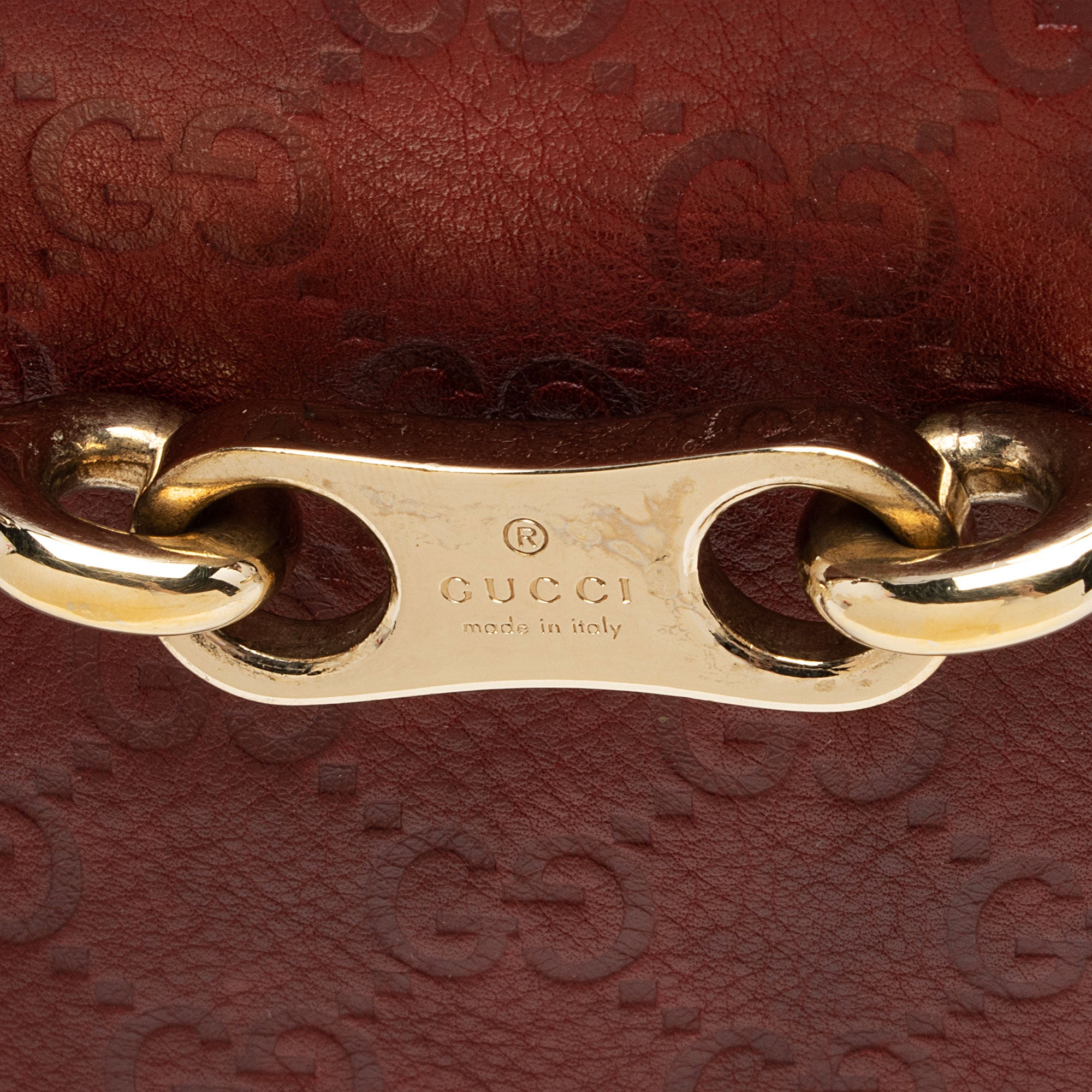 Gucci Guccissima Leather 85th Anniversary Horsebit Boston Bag (SHF-6tFCDk)