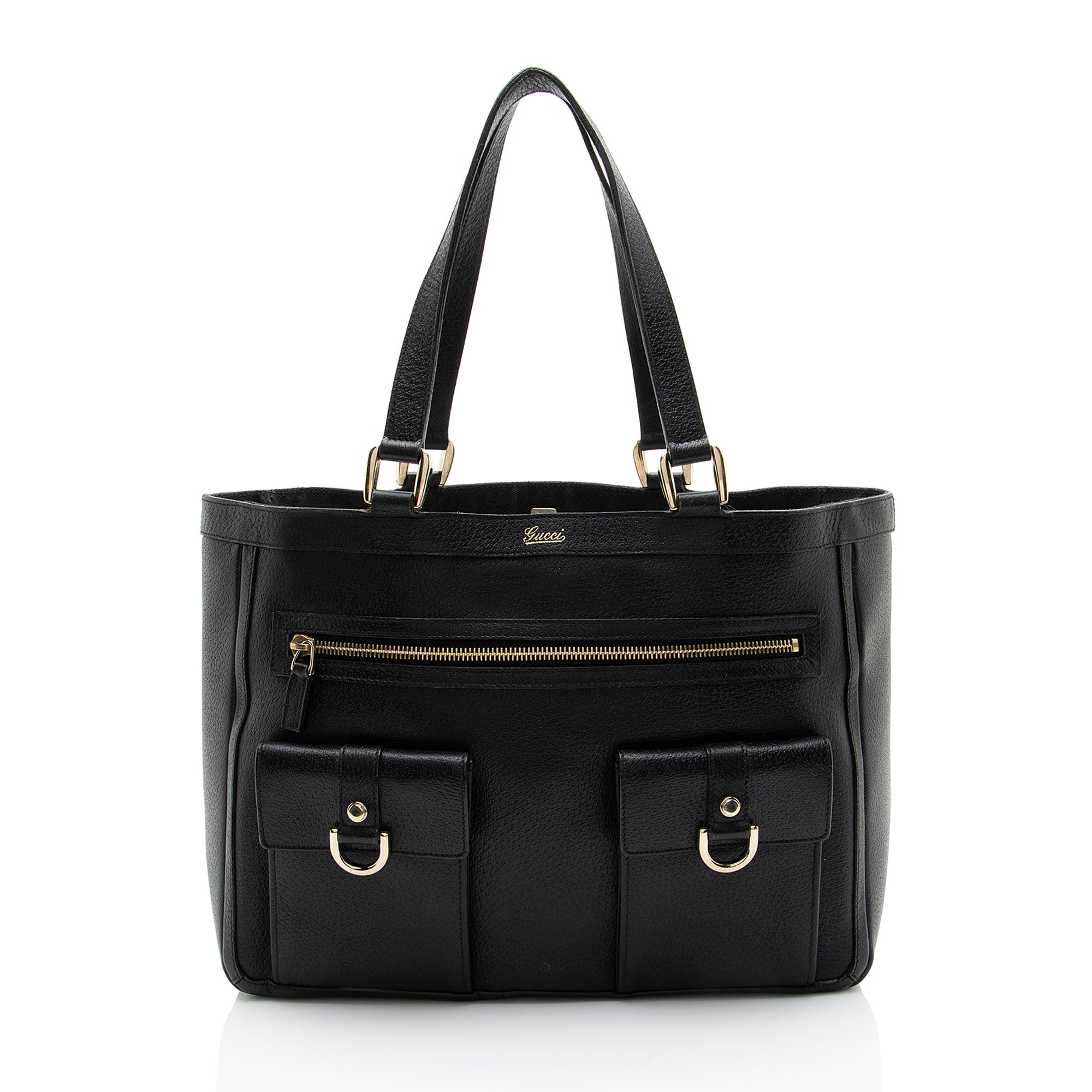 Gucci Leather Abbey Pocket Tote