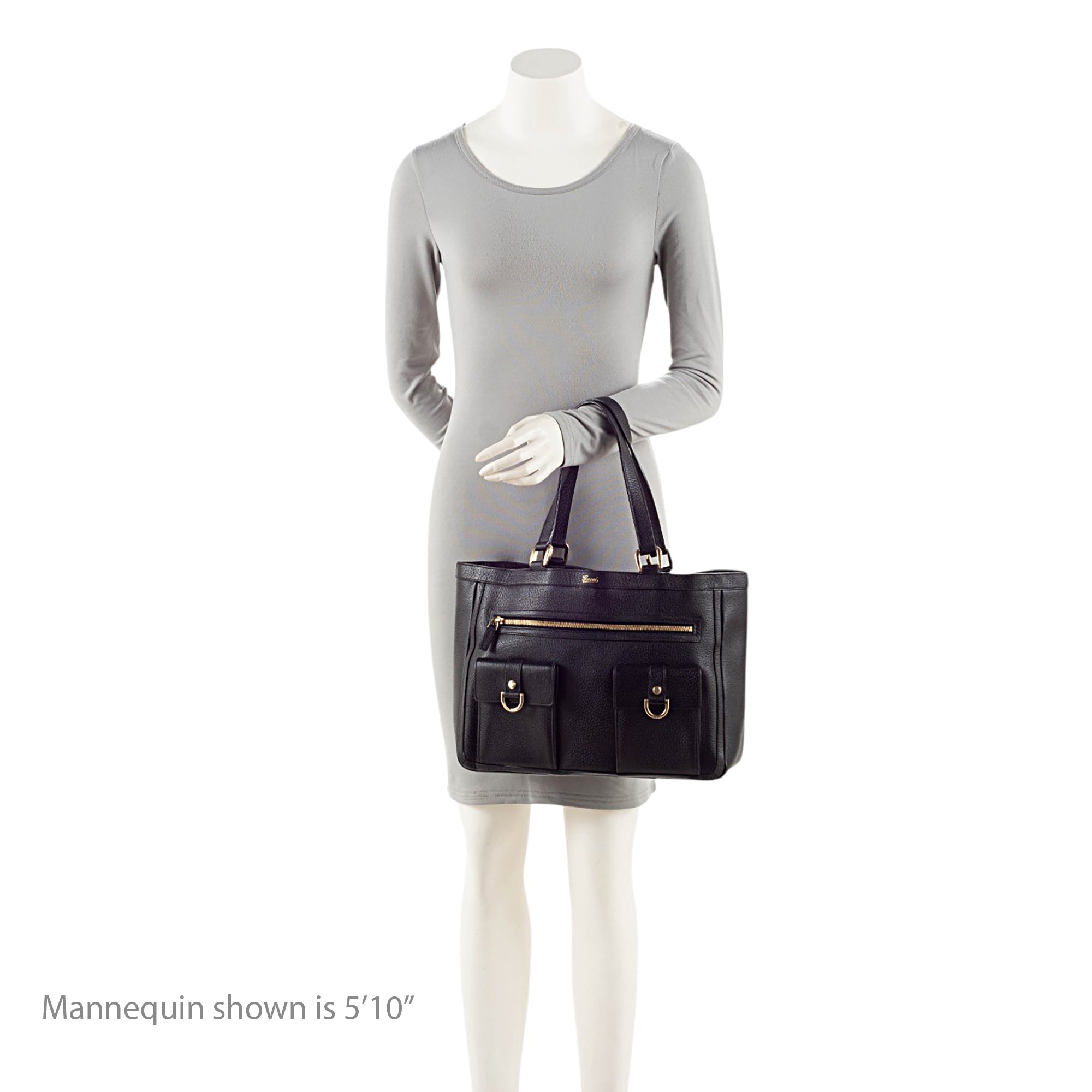 Gucci Leather Abbey Pocket Tote