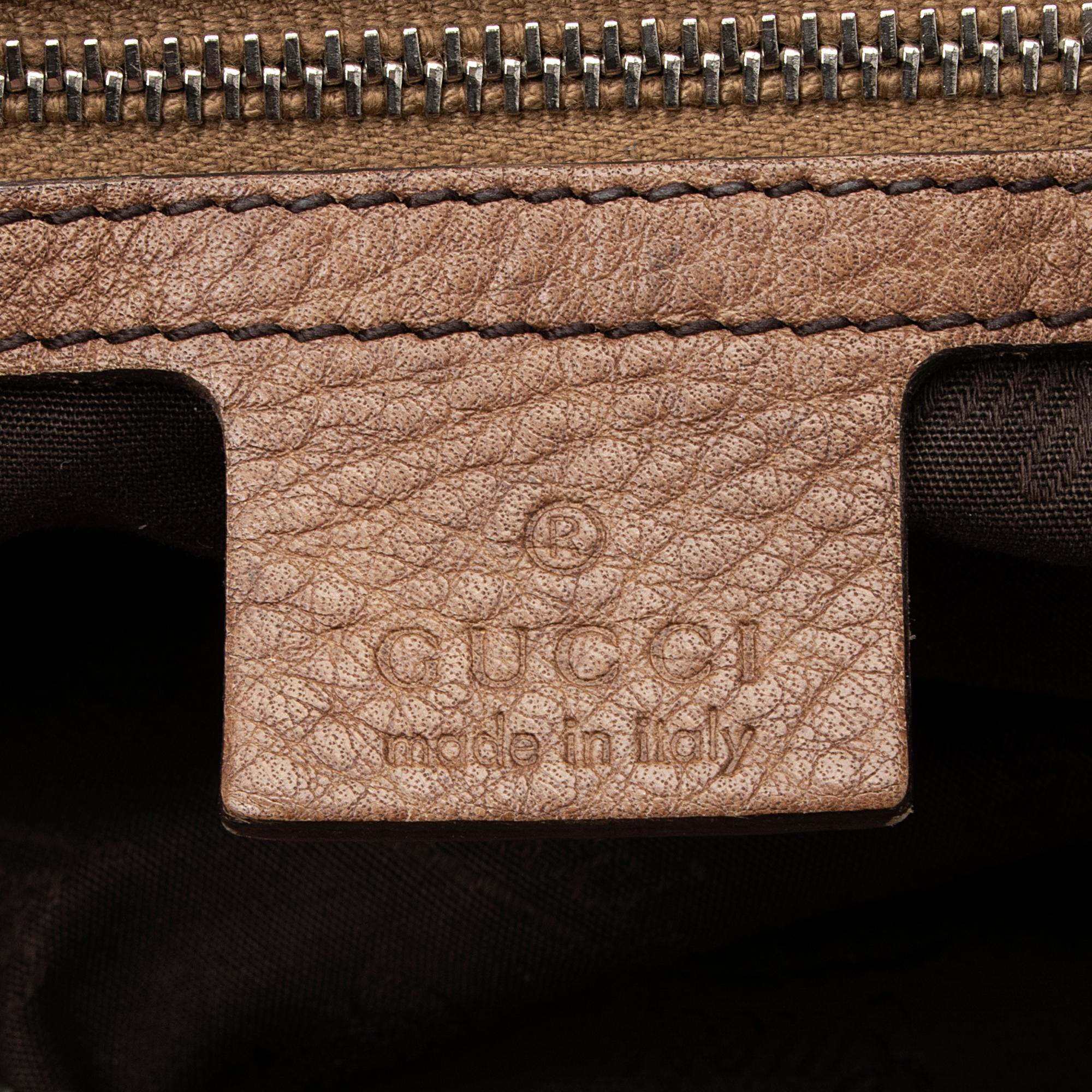 Gucci Leather Bamboo Bar Large Tote (SHF-23016)