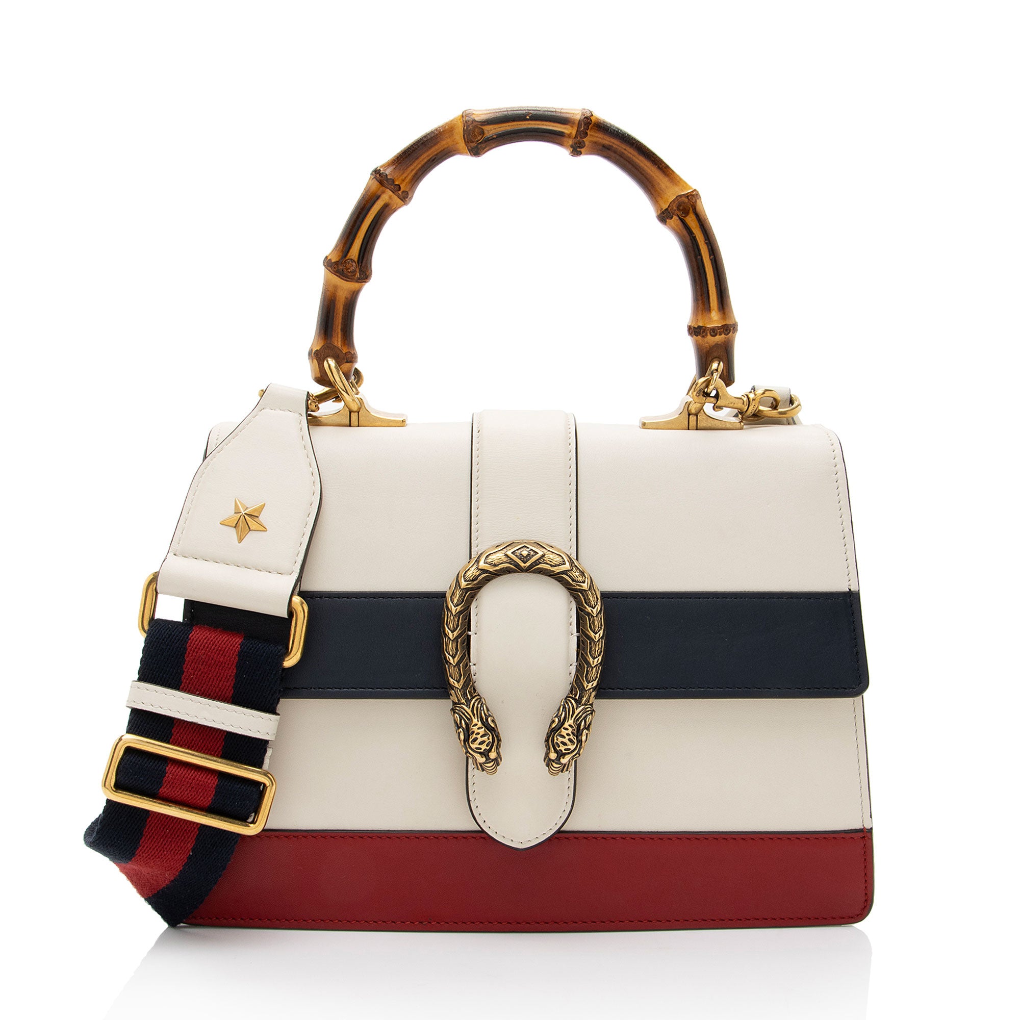 Gucci Leather Bamboo Dionysus Medium Top Handle