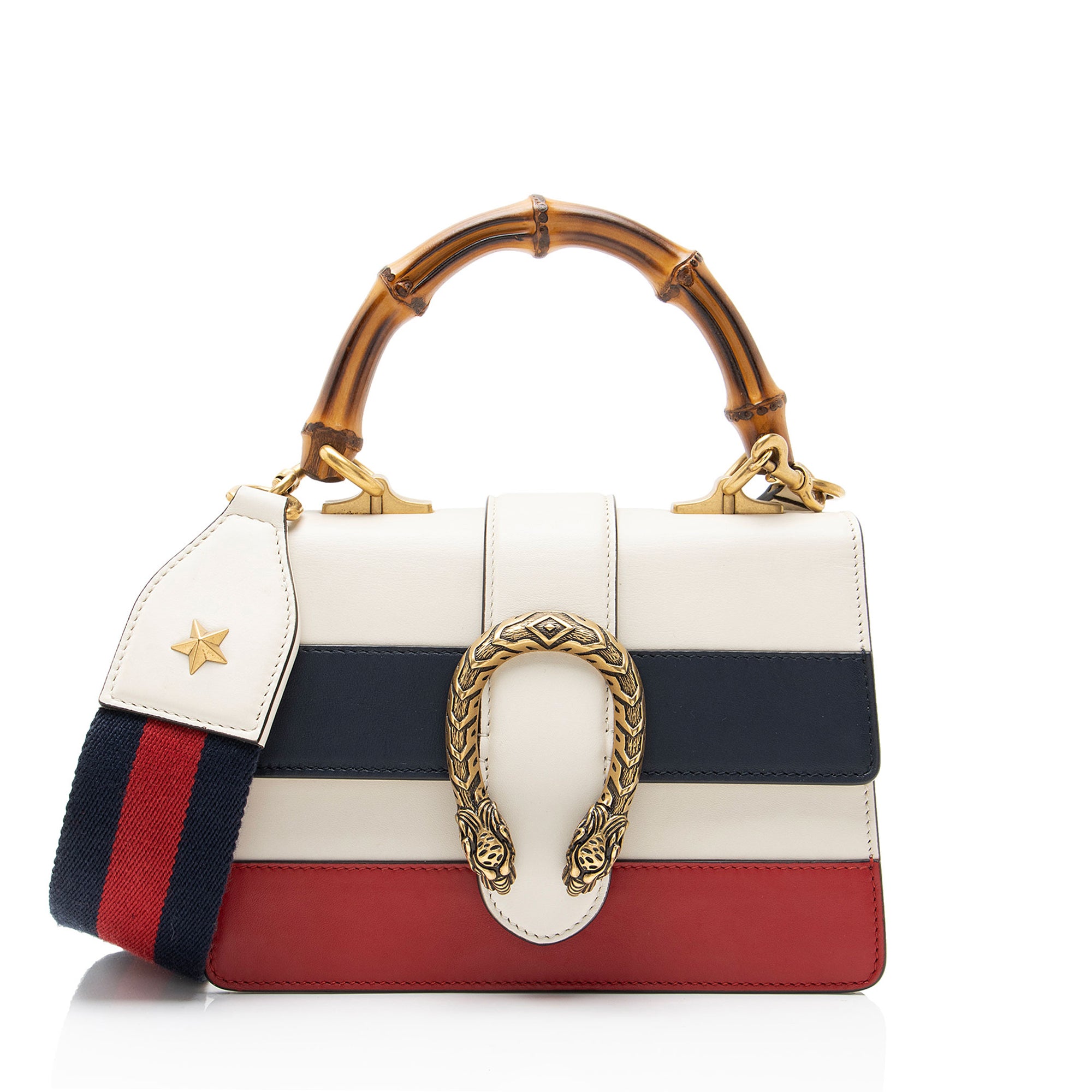 Gucci Leather Bamboo Dionysus Mini Top Handle