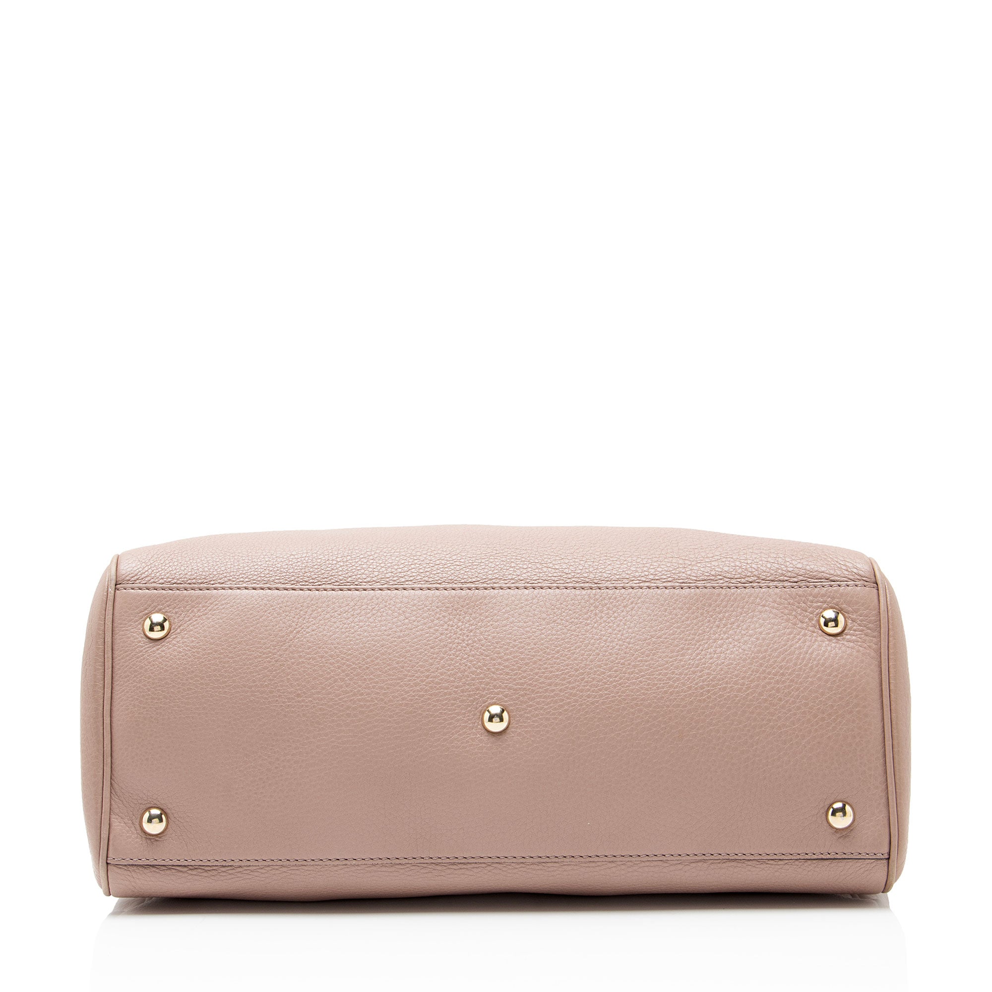 Gucci Leather Bamboo Medium Shopper Tote