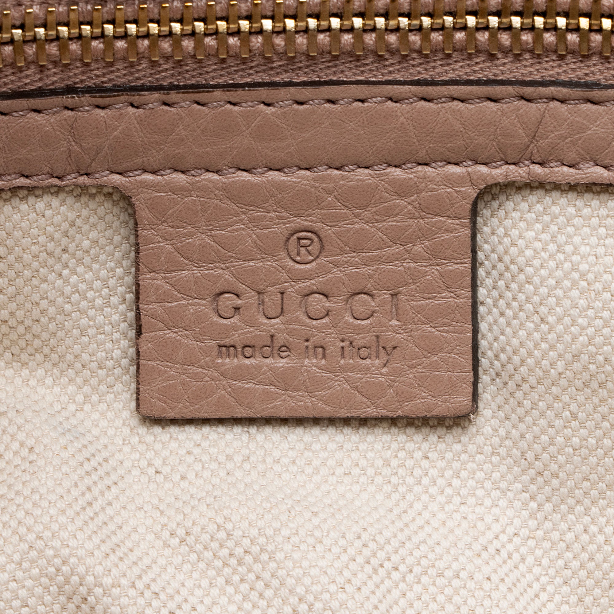 Gucci Leather Bamboo Medium Shopper Tote