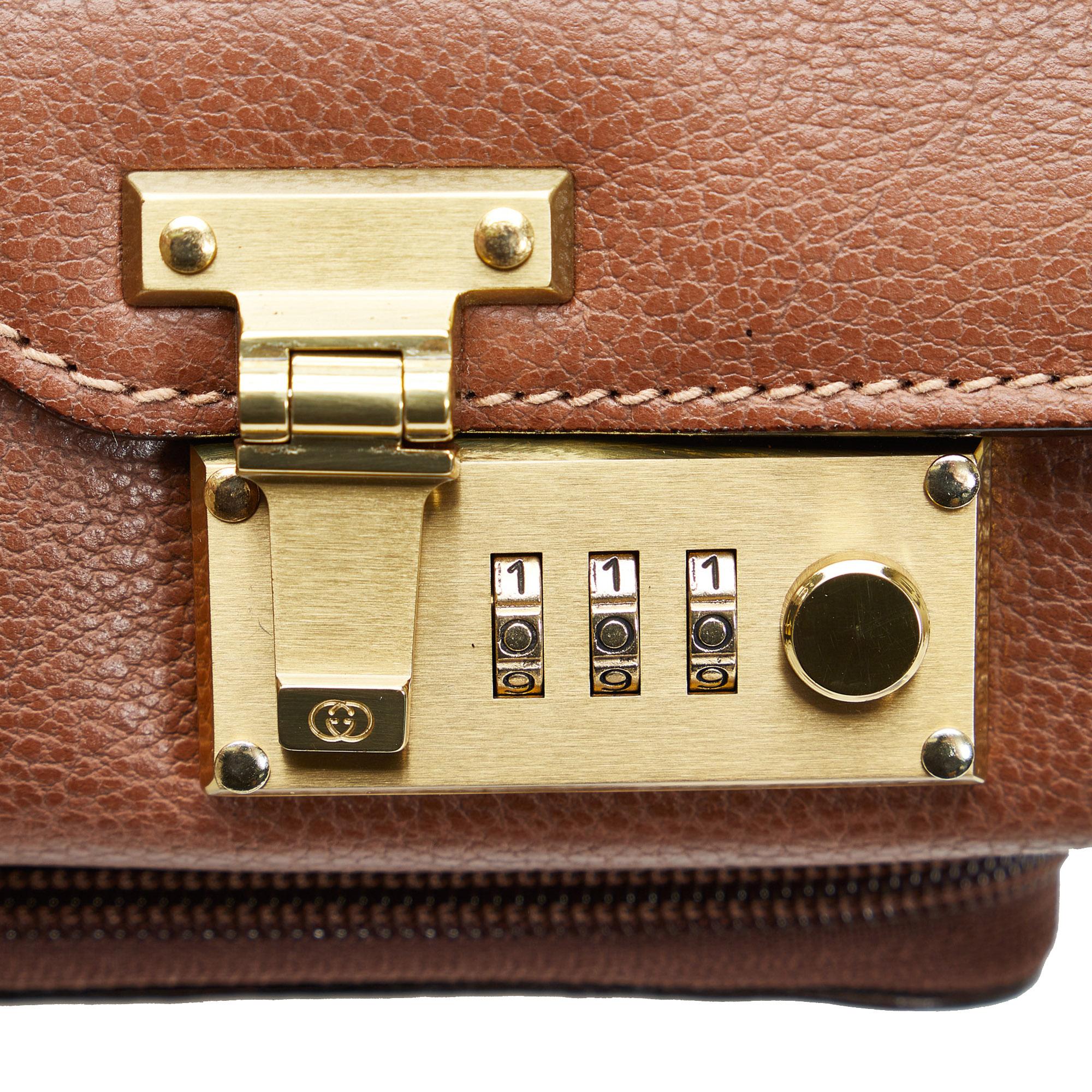 Gucci Leather Briefcase (SHG-fXUOtt)