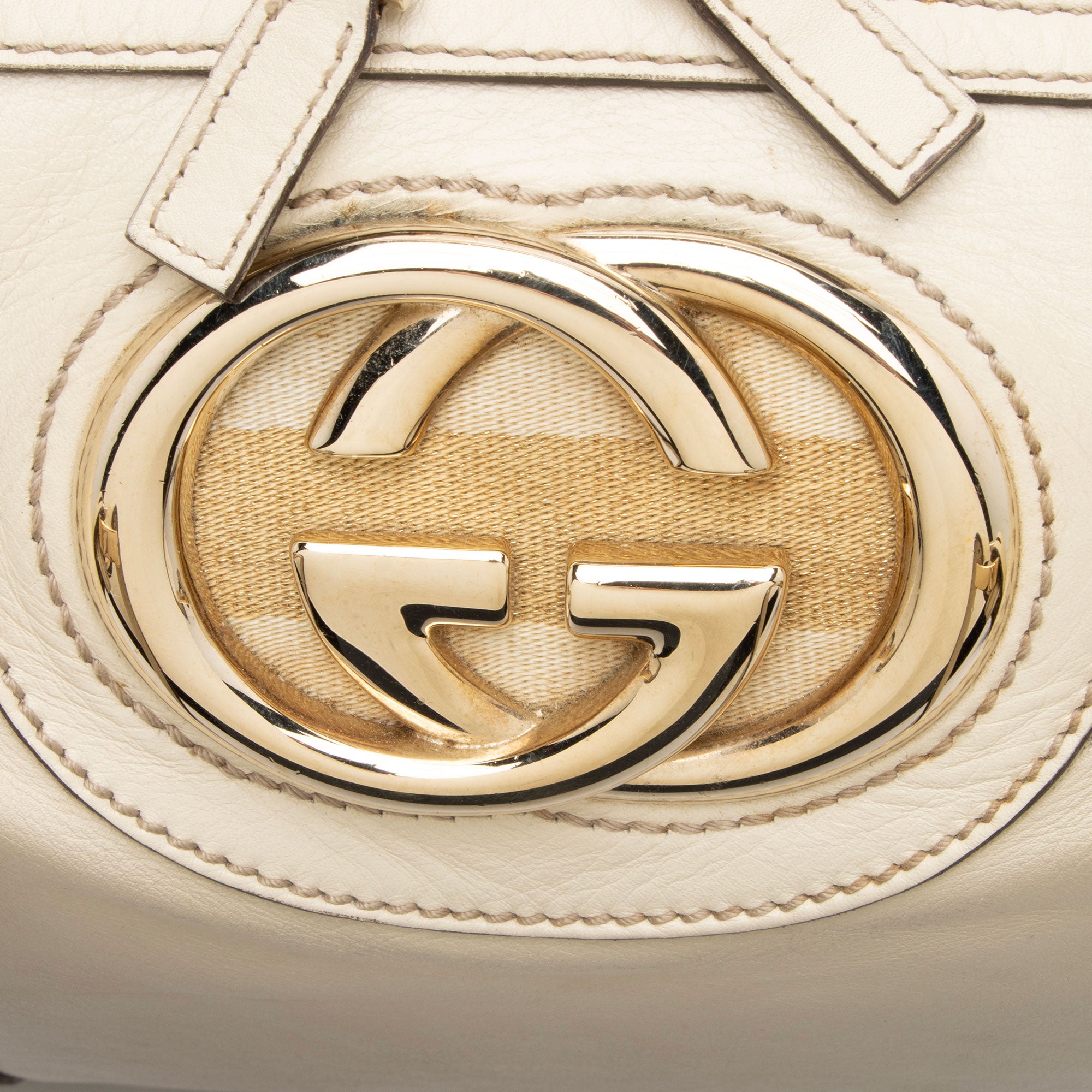 Gucci Leather Britt Boston Bag