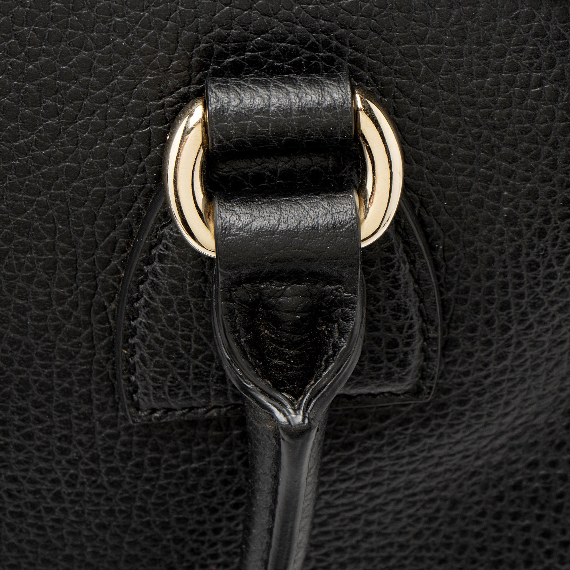Gucci Leather Charm Dome Satchel