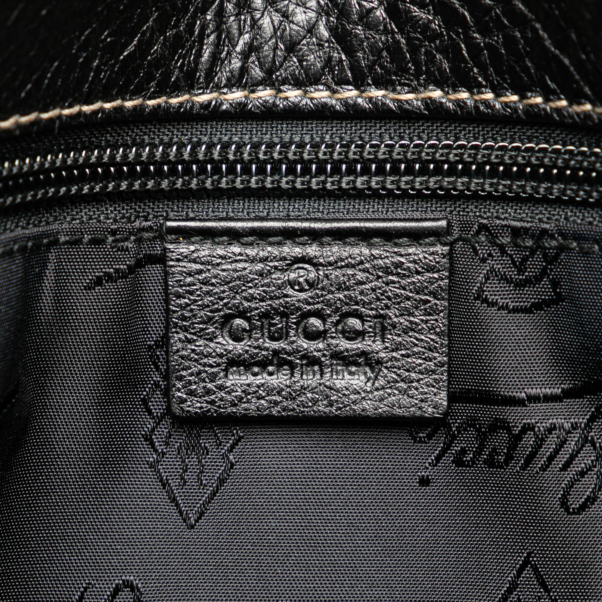 Gucci Leather Crest Chain Messenger Bag (SHG-FgBsnS)