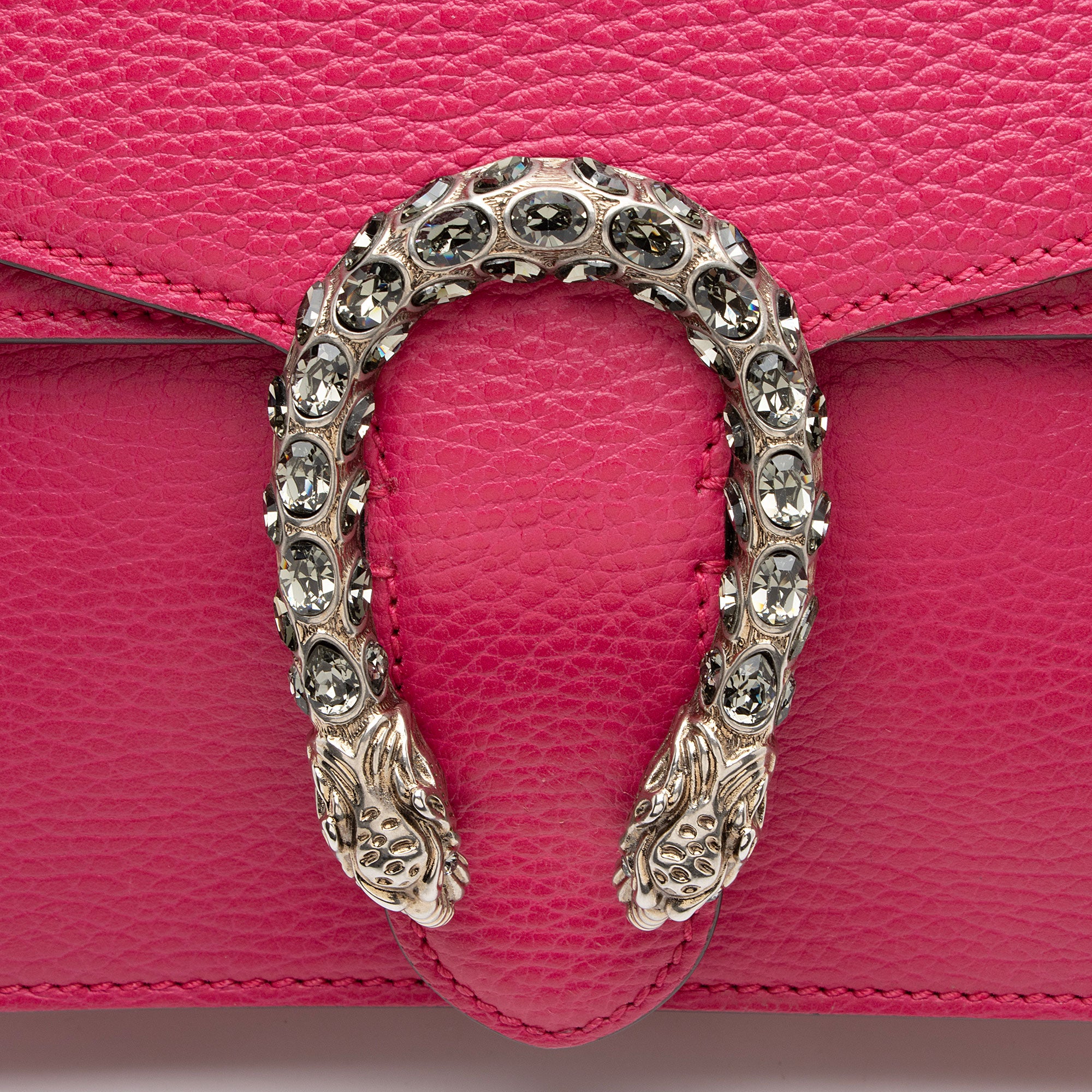 Gucci Leather Crystal Dionysus Medium Shoulder Bag