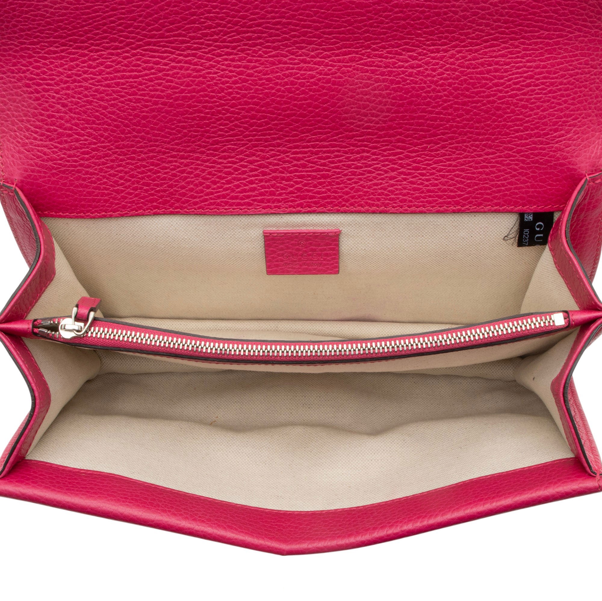 Gucci Leather Crystal Dionysus Medium Shoulder Bag