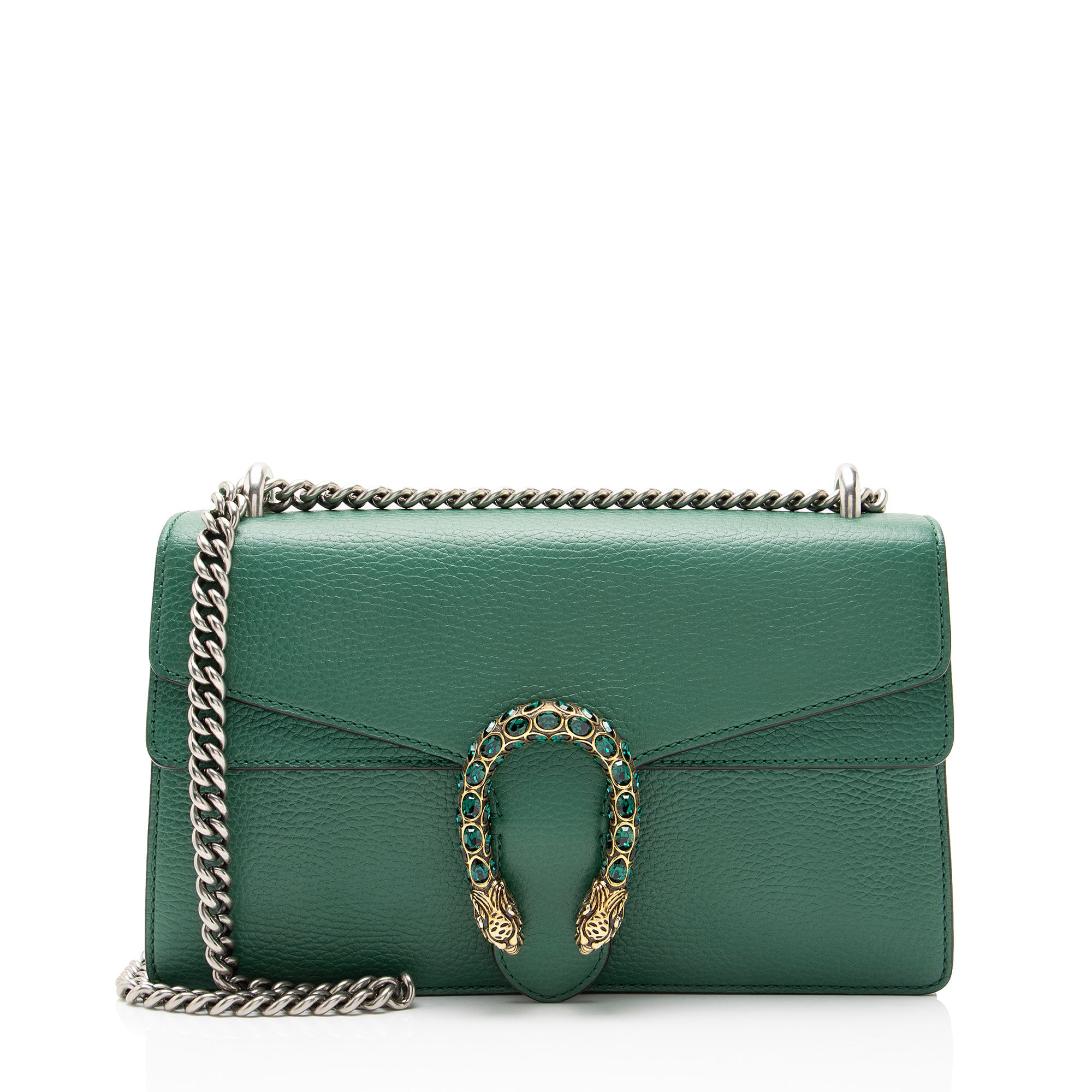 Gucci Leather Crystal Dionysus Medium Shoulder Bag