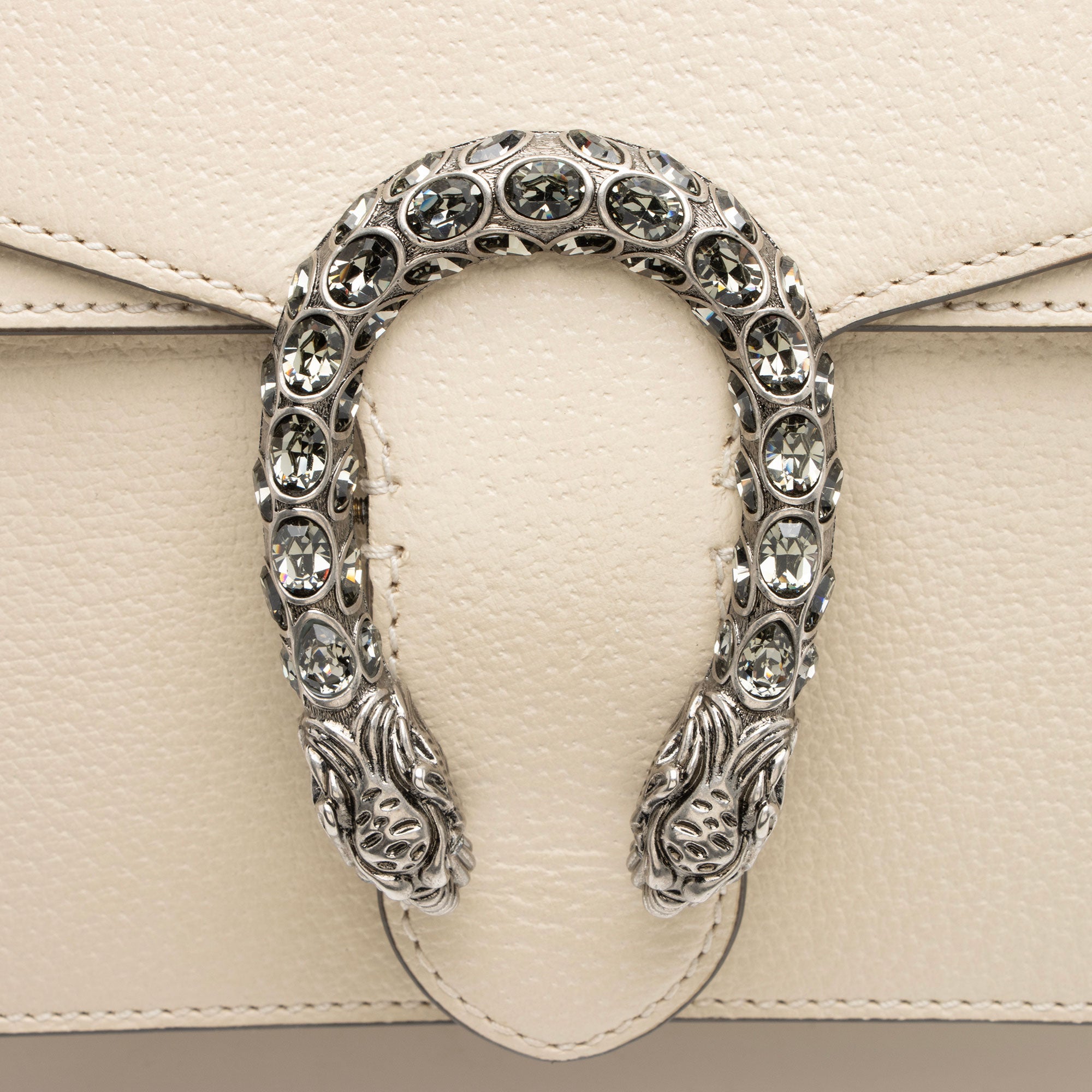 Gucci Leather Crystal Dionysus Medium Shoulder Bag