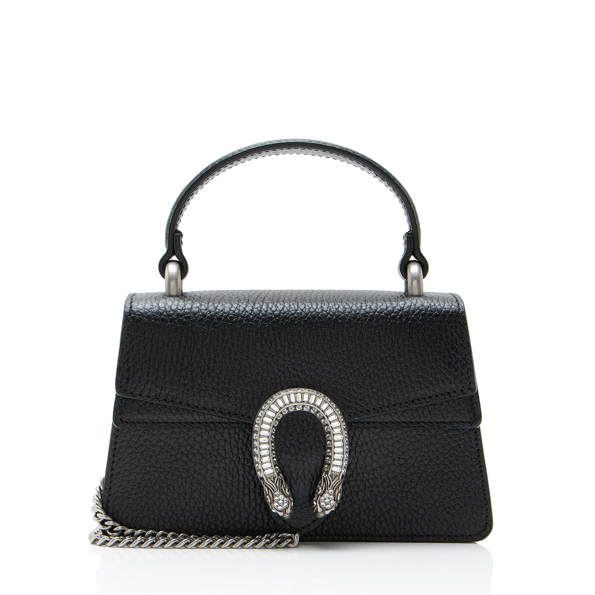 Gucci Leather Crystal Dionysus Mini Top Handle