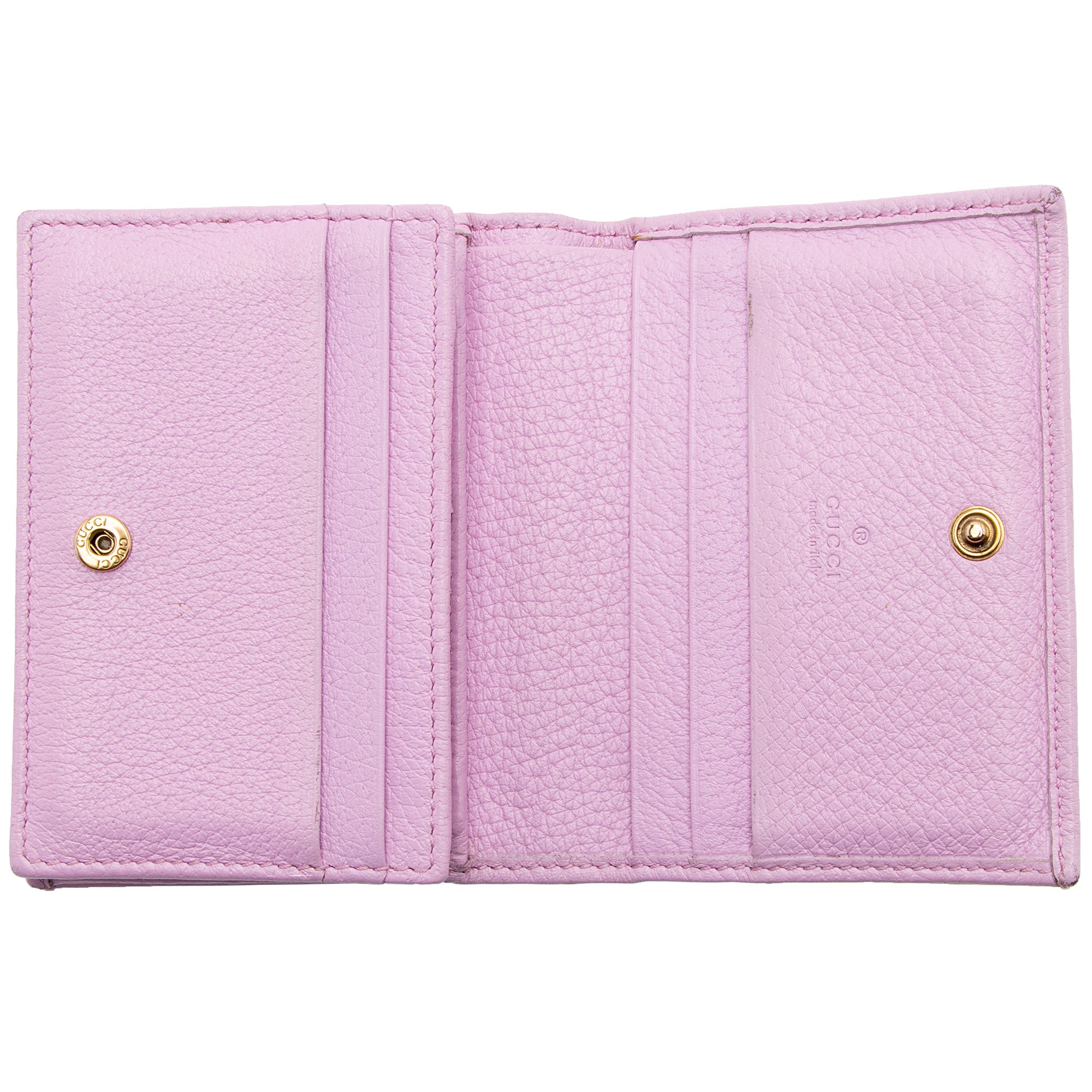 Gucci Leather Crystal GG Marmont Card Case Wallet (SHF-OYPMCI)