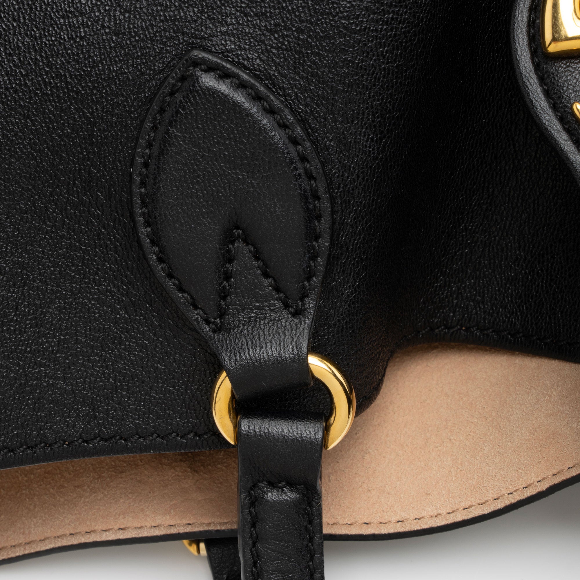 Gucci Leather Dahlia Medium Tote (SHF-G7nIG2)