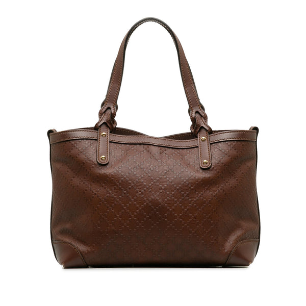 Gucci Leather Diamante Craft Tote Bag (SHG-vw7BV7)