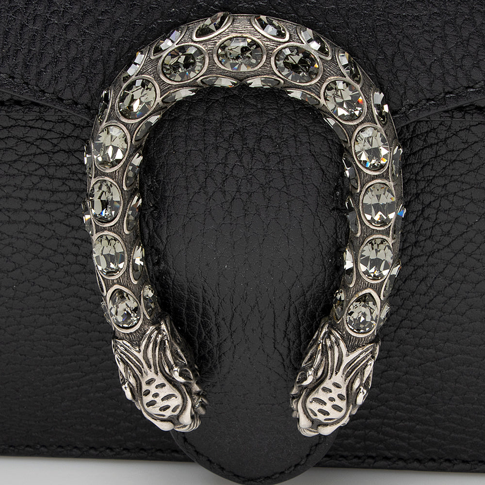 Gucci Leather Crystal Dionysus Small Shoulder Bag (SHF-21413)