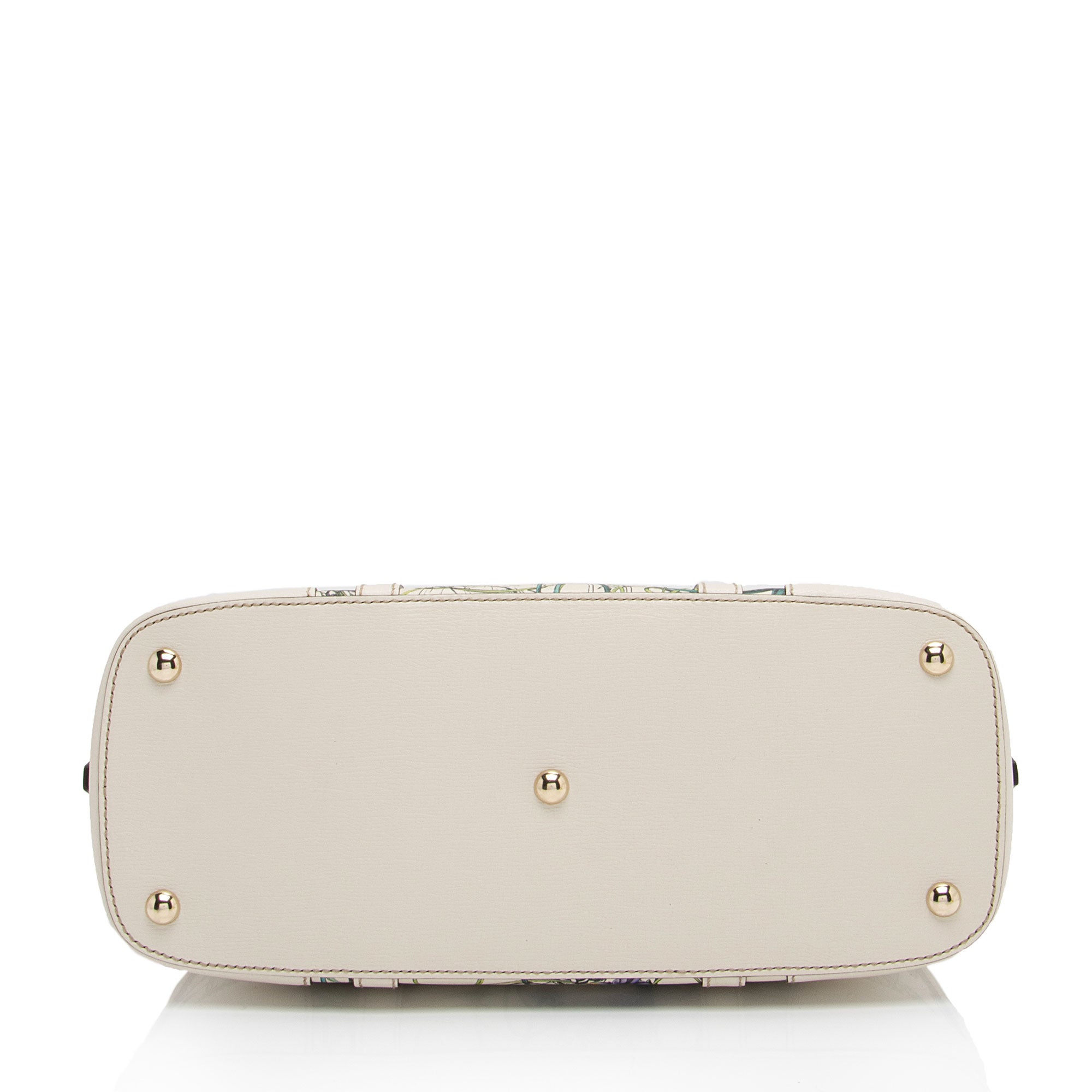 Gucci Leather Flora Nice Satchel (SHF-5DGwQW)
