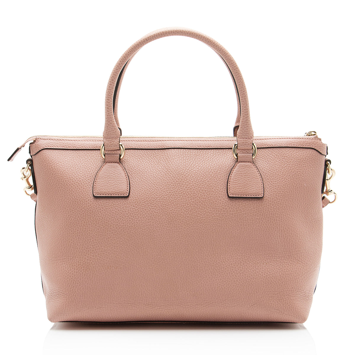 Gucci Leather GG Charm Large Satchel