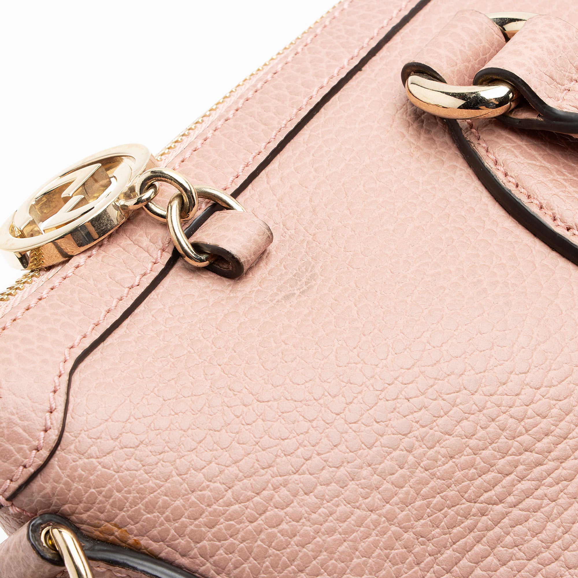 Gucci Leather GG Charm Large Satchel