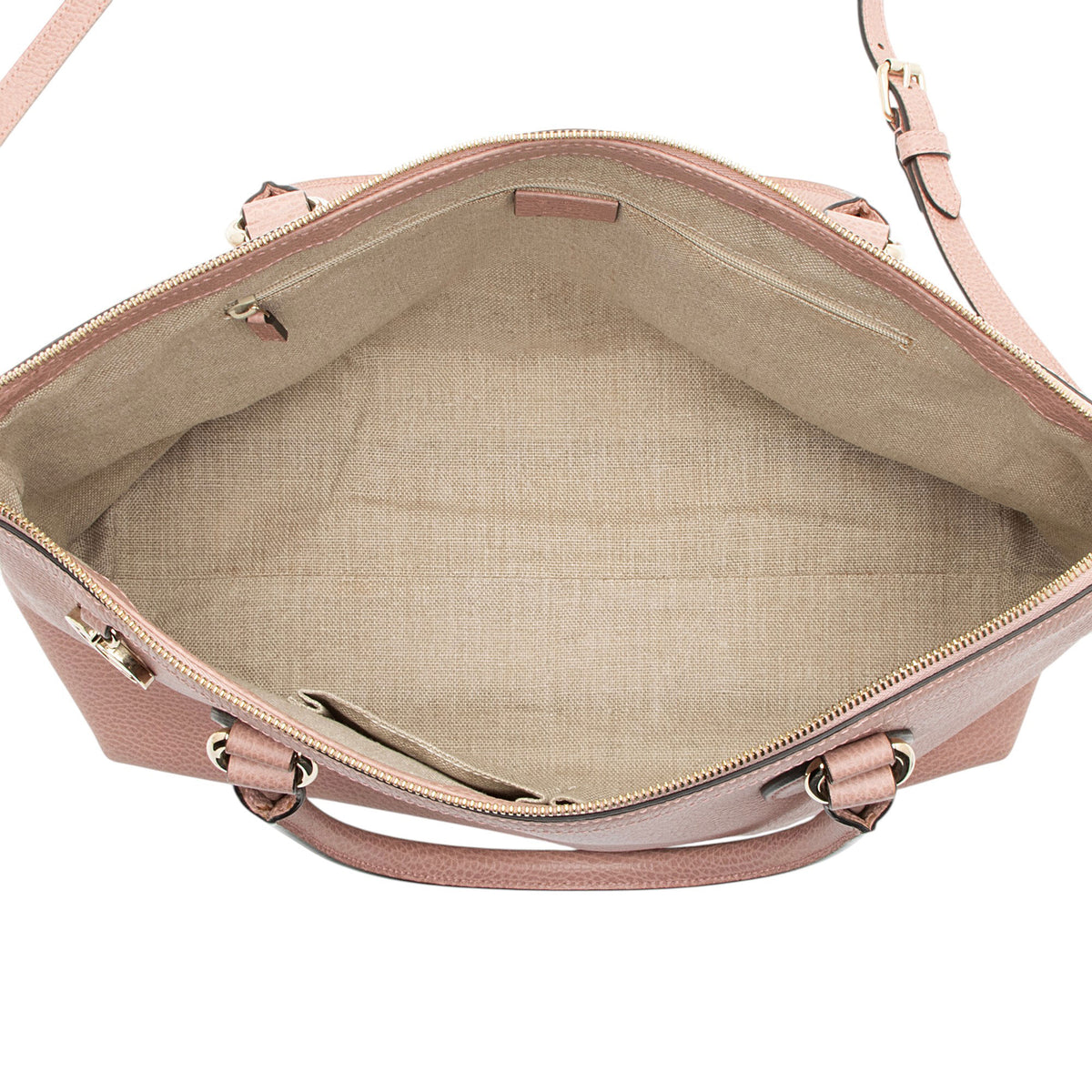 Gucci Leather GG Charm Large Satchel