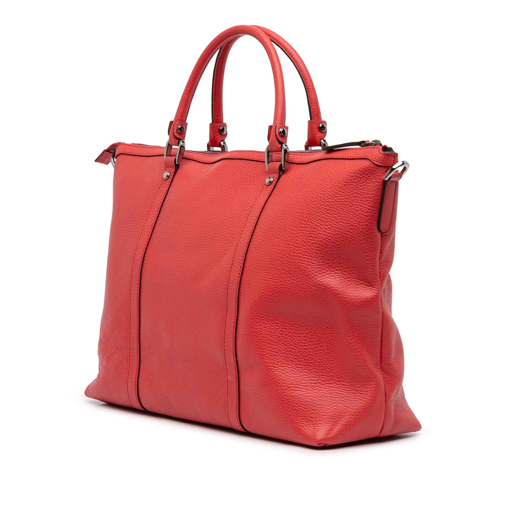 Gucci Leather GG Charm Satchel