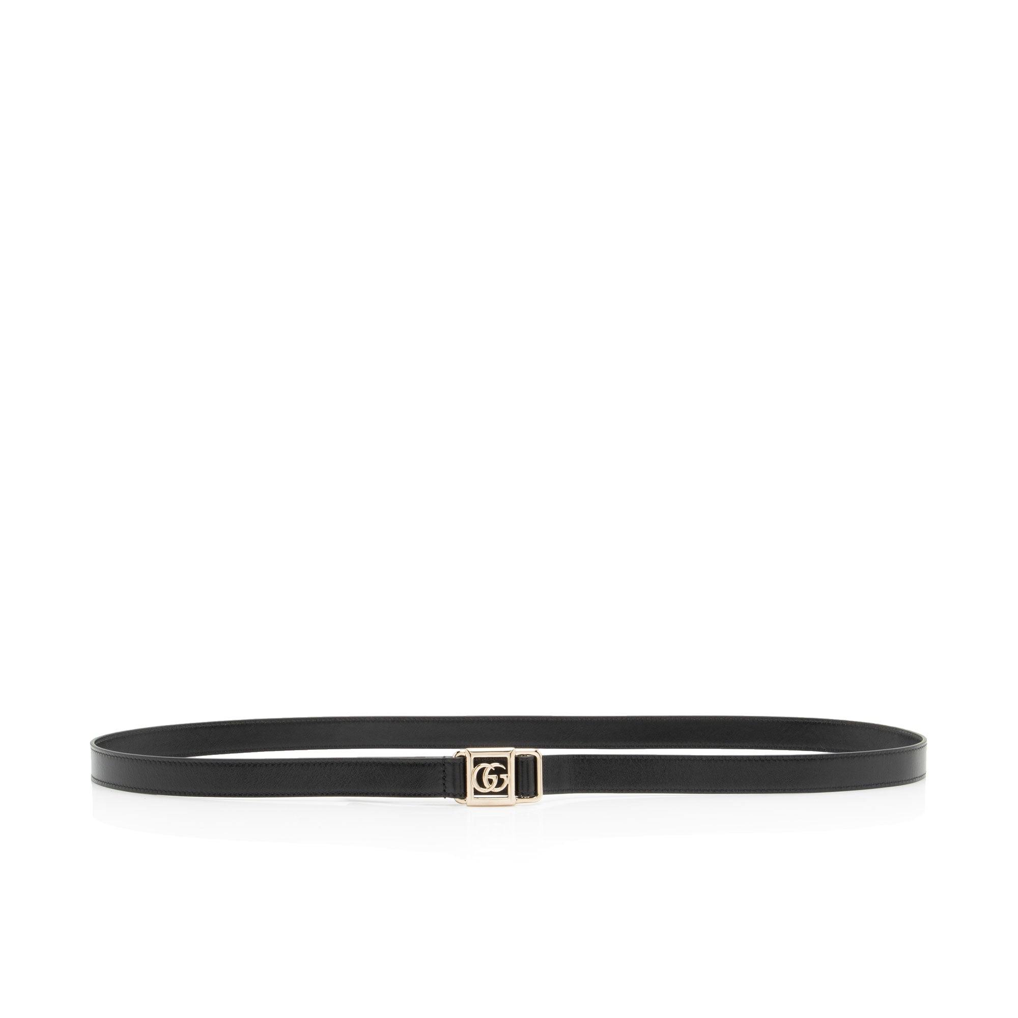 Gucci Leather GG Framed Belt - Size 34 / 85
