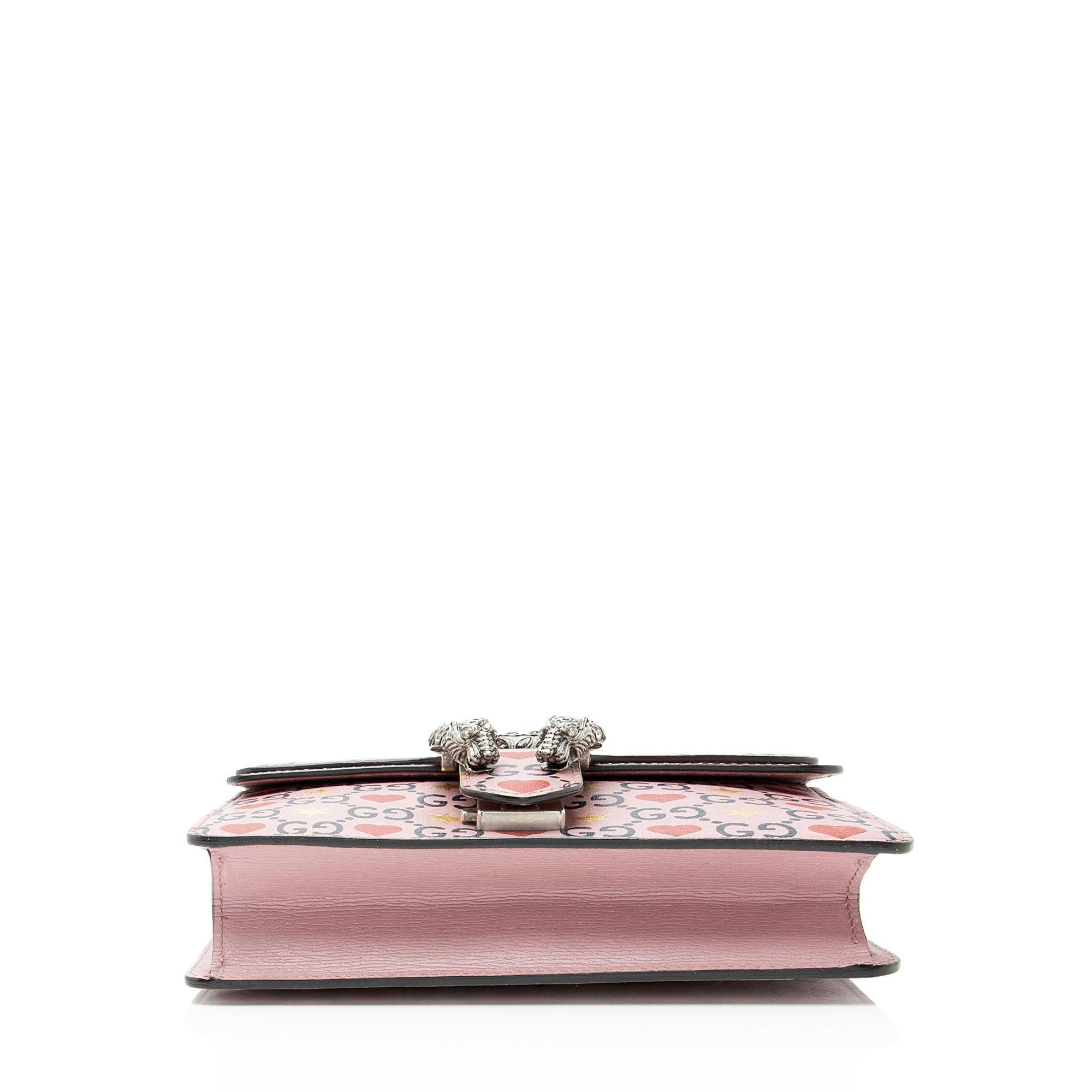 Gucci Leather Crystal Valentines Dionysus Small Shoulder Bag