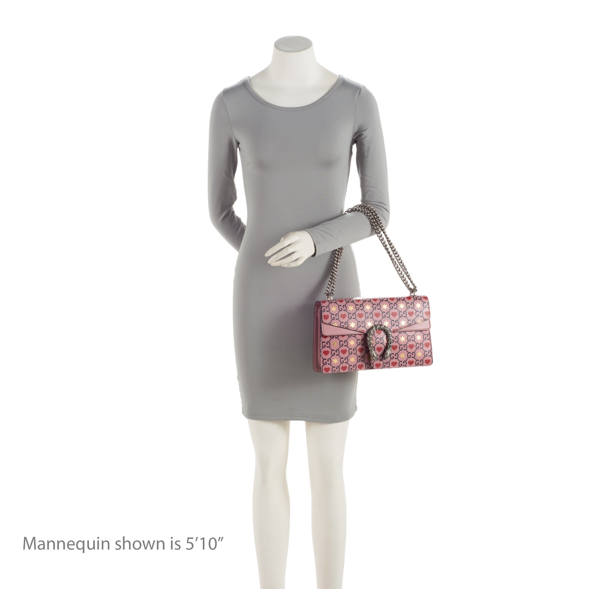 Gucci Leather GG Heart Stars Dionysus Small Shoulder Bag (SHF-3rkuYb)