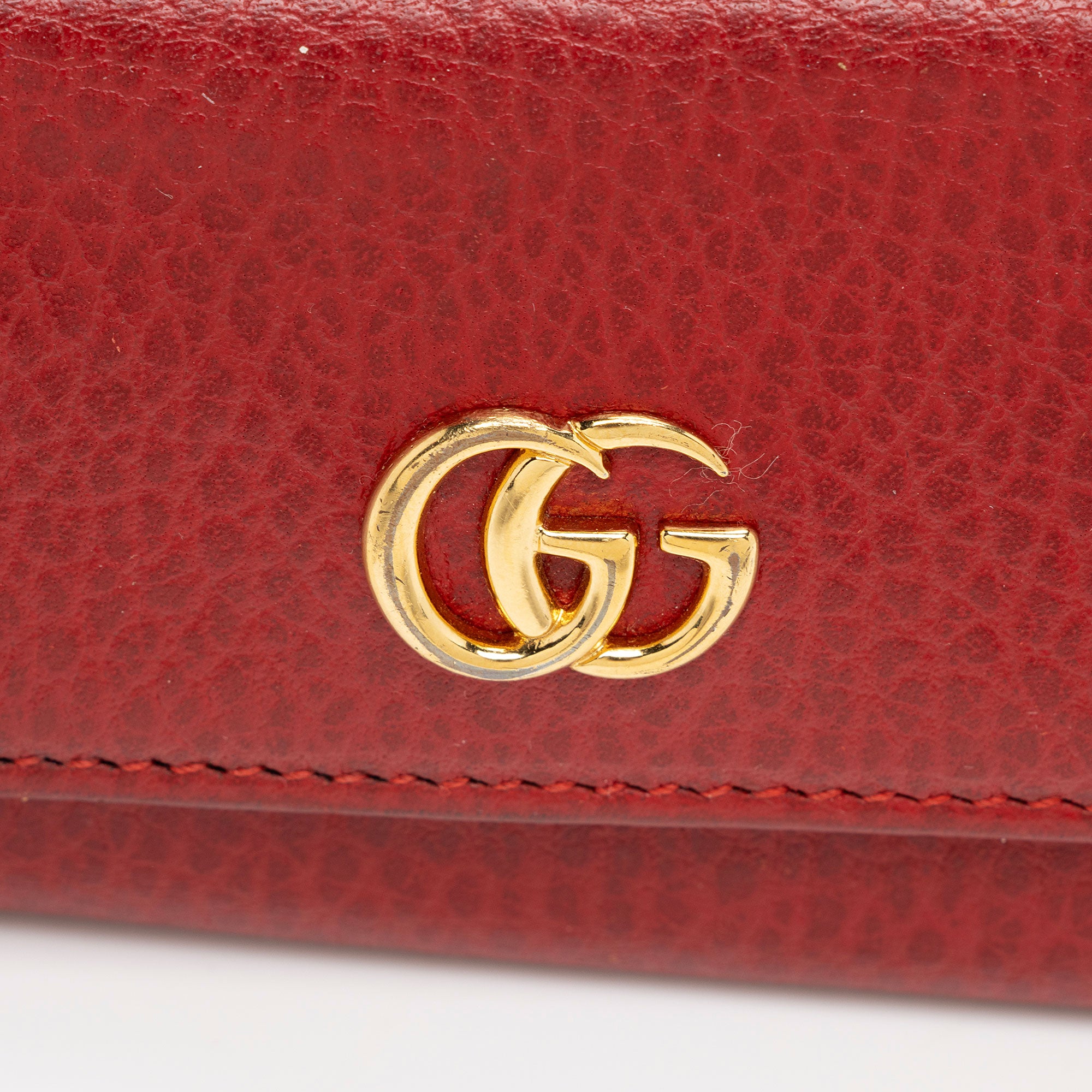 Gucci Leather GG Marmont 6 Key Case (SHF-PqM90W)