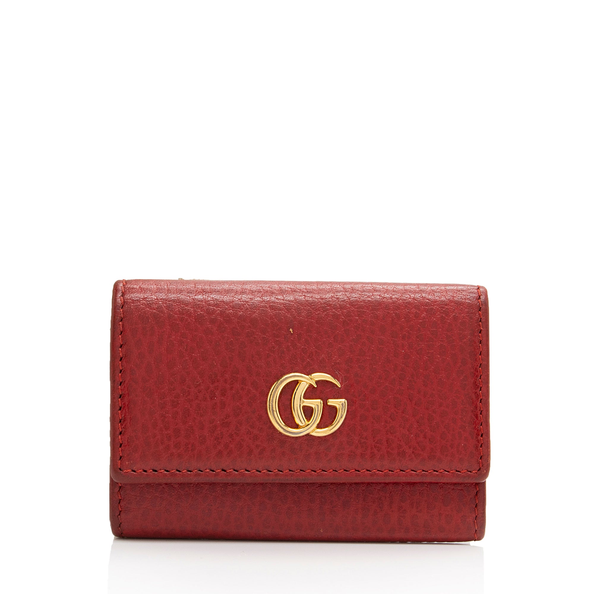 Gucci Leather GG Marmont 6 Key Case (SHF-PqM90W)