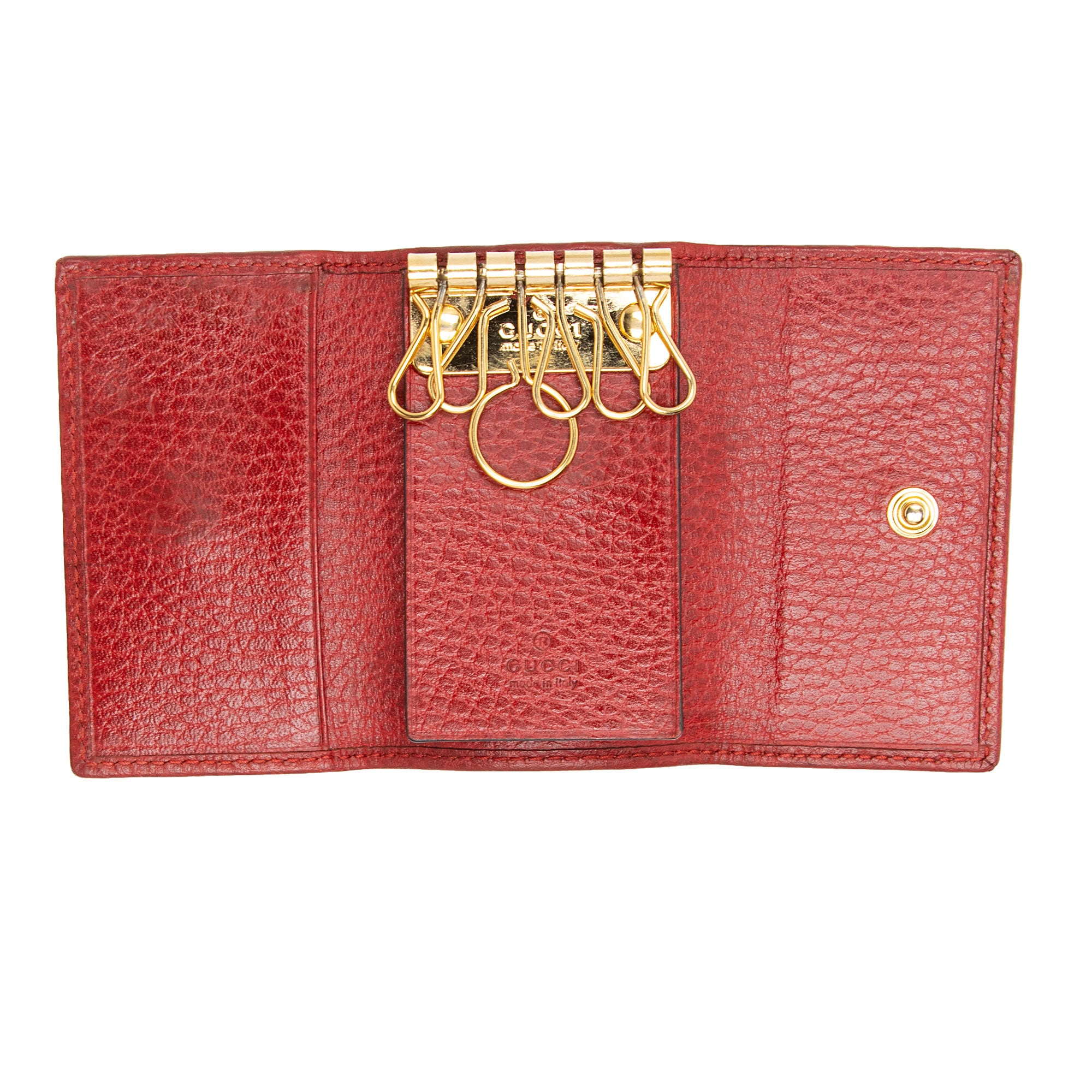Gucci Leather GG Marmont 6 Key Case (SHF-PqM90W)